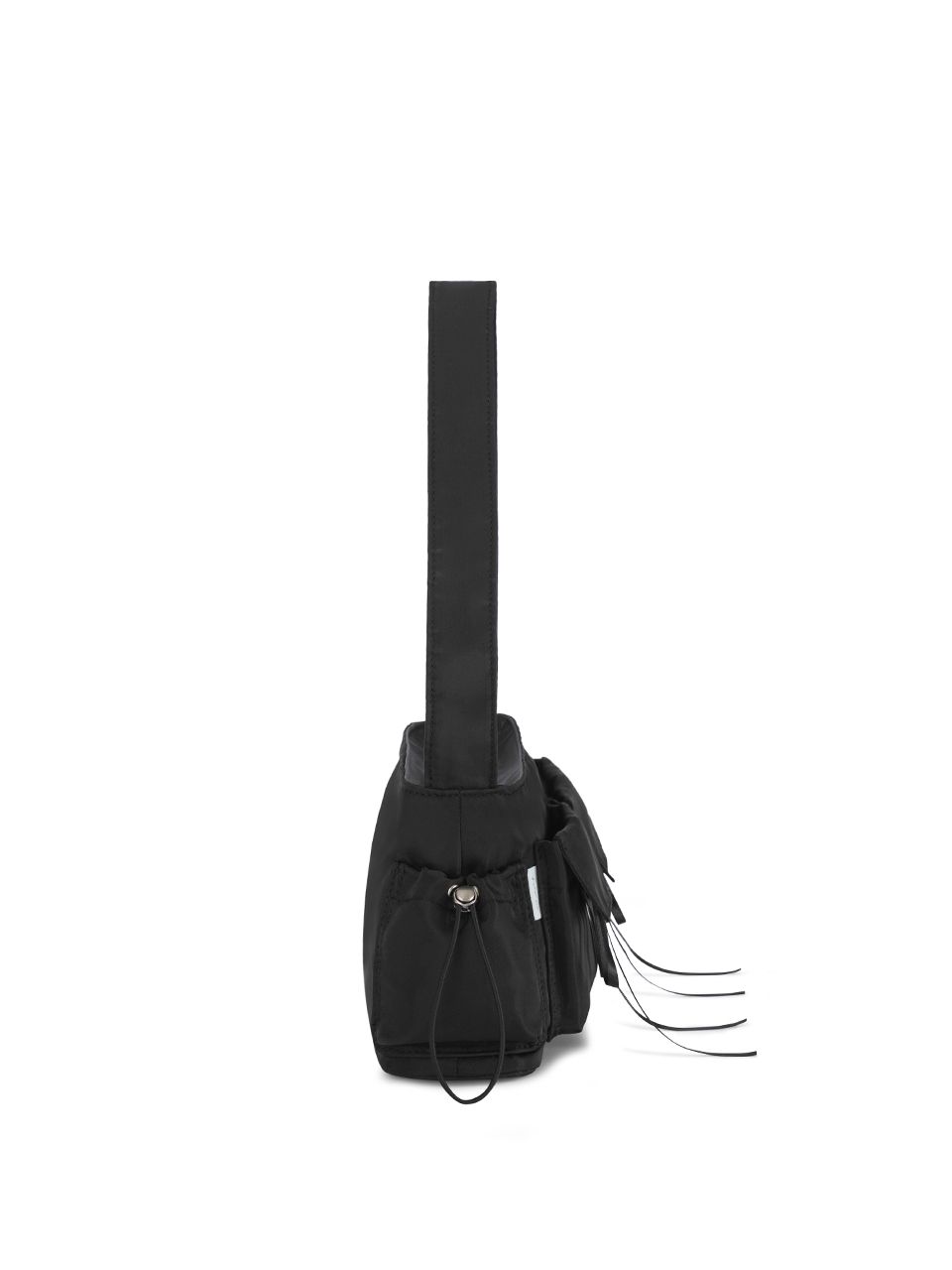 MUSINSA | fennec RIBBON POCKET BAG - BLACK