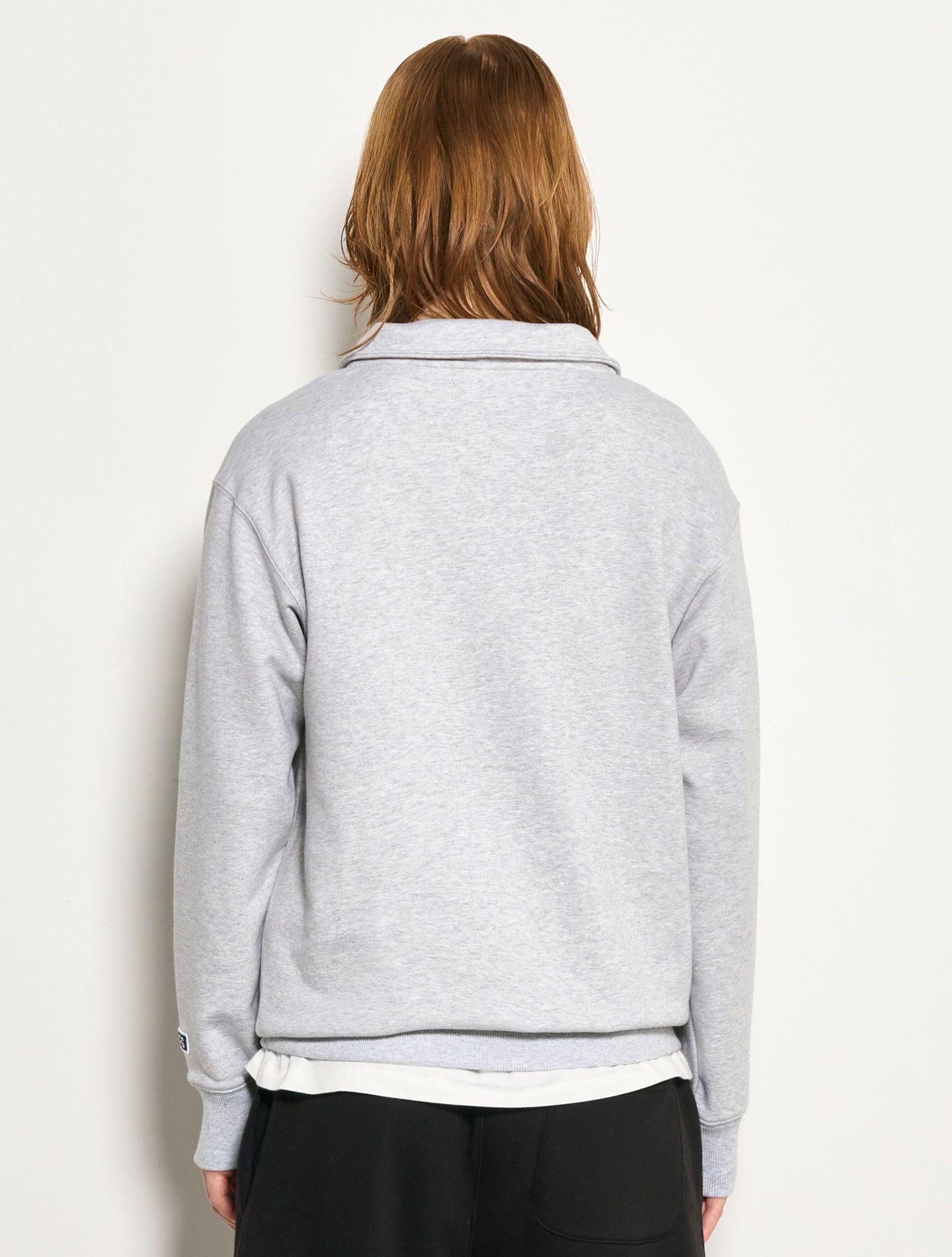 ★GENERAL IDEA★ New York Cozy Man to Man MELANGE GREY SBD1U MUSINSA | GENERAL IDEA New York Cozy Half Zip-up Sweatshirt