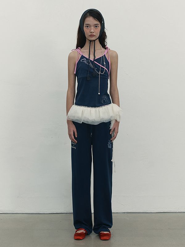 ★2023SS新作★KIRSH★WITTY BUNNY GRAPHIC TRAINING PANTS MUSINSA | KIRSH Witty Bunny Graphic Training Pants [Melange