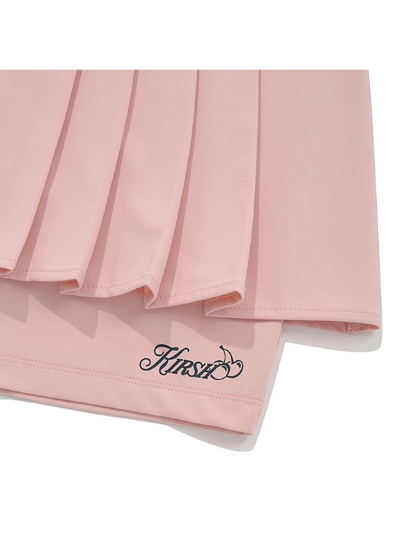ワンピース KIRSH Cherry semi-pleated knit skirt salmon KKRSCSK505MSMA MUSINSA | KIRSH Inner point pleated mini skirt [Salmon]