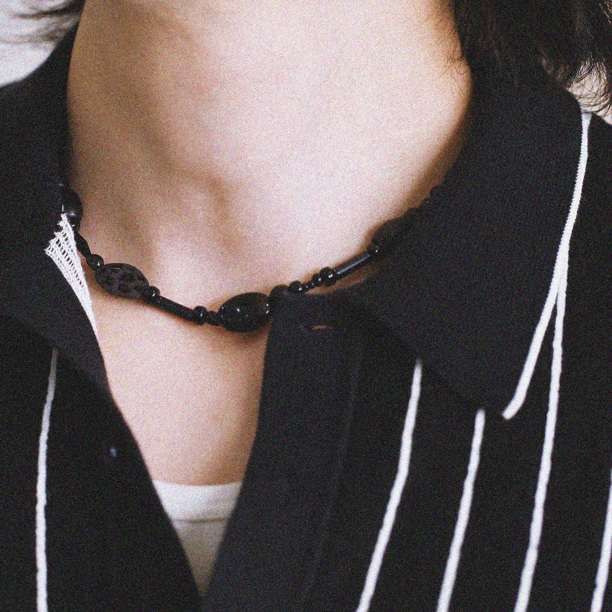 어센틱모즈(AUTHENTICMODS) Damon necklace The1991 (Black ver)
