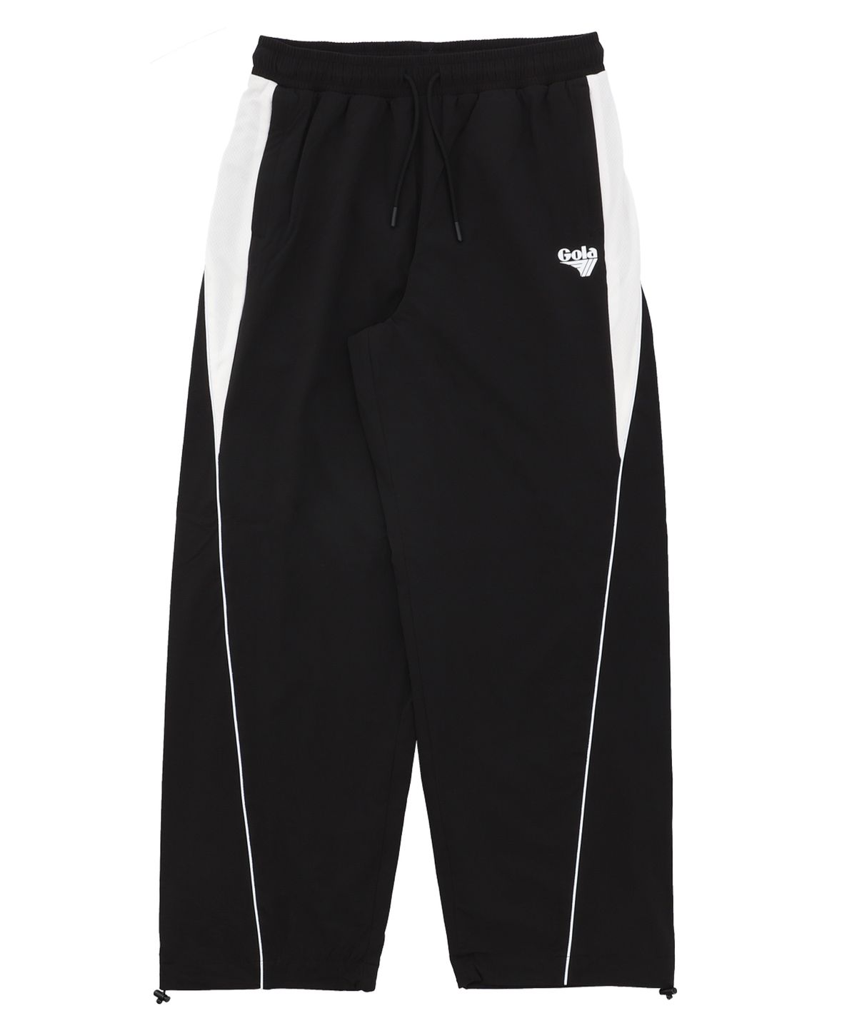 골라(GOLA) COLOR BLOCK PIPING PANTS [BLACK]