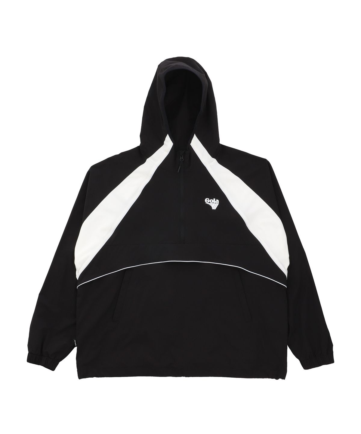 골라(GOLA) COLOR BLOCK PIPING ANORAK [BLACK]