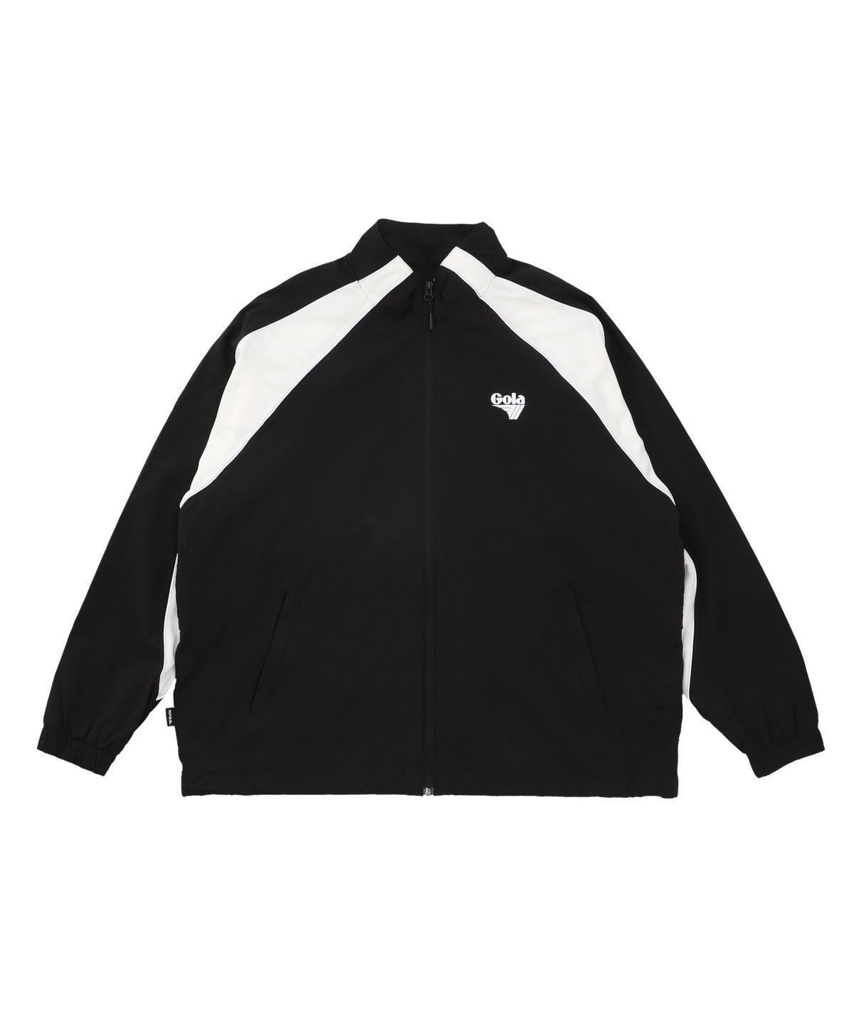 골라(GOLA) COLOR BLOCK PIPING JUMPER [BLACK]