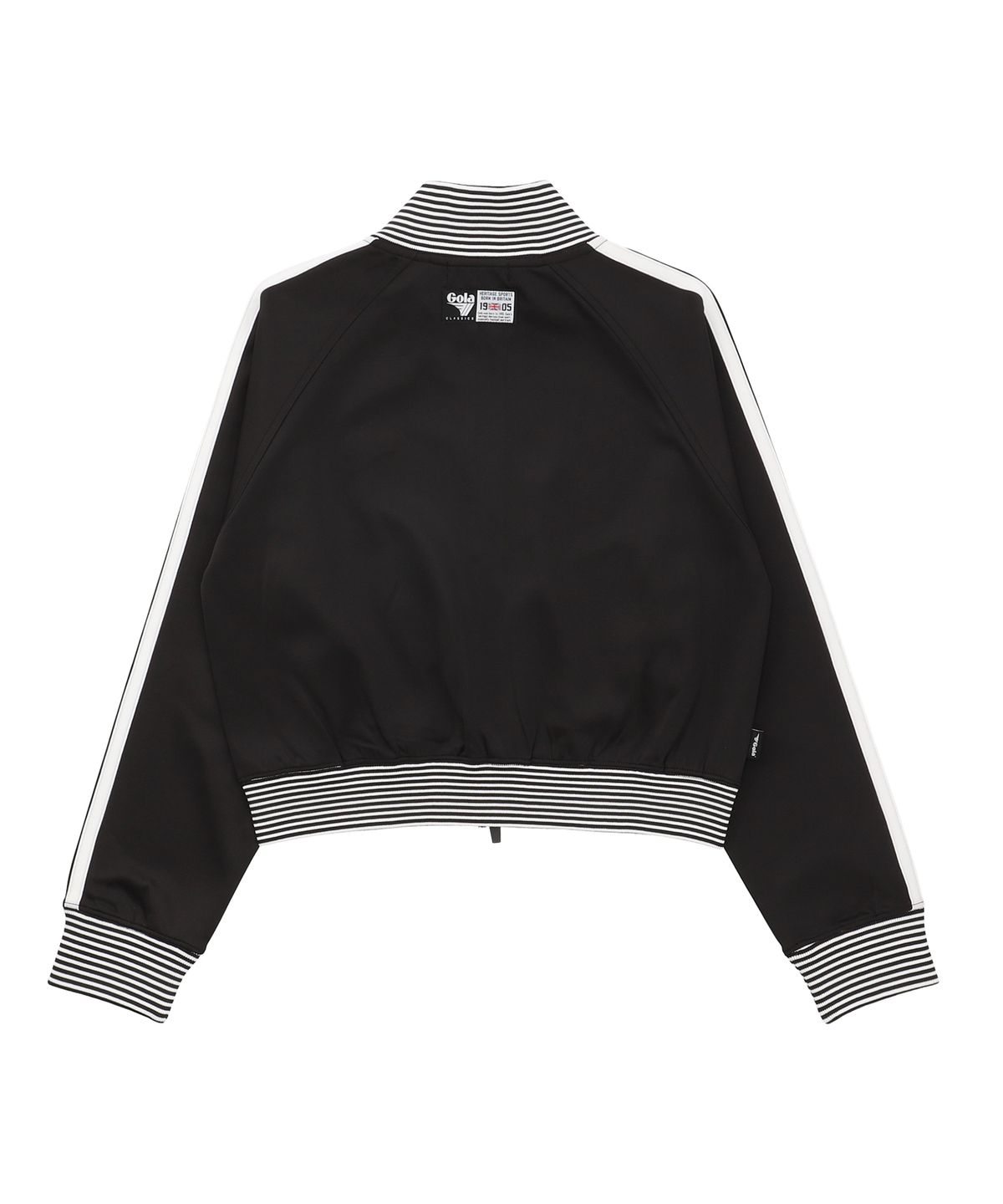 골라(GOLA) W TRACK CROP ZIP-UP [BLACK]
