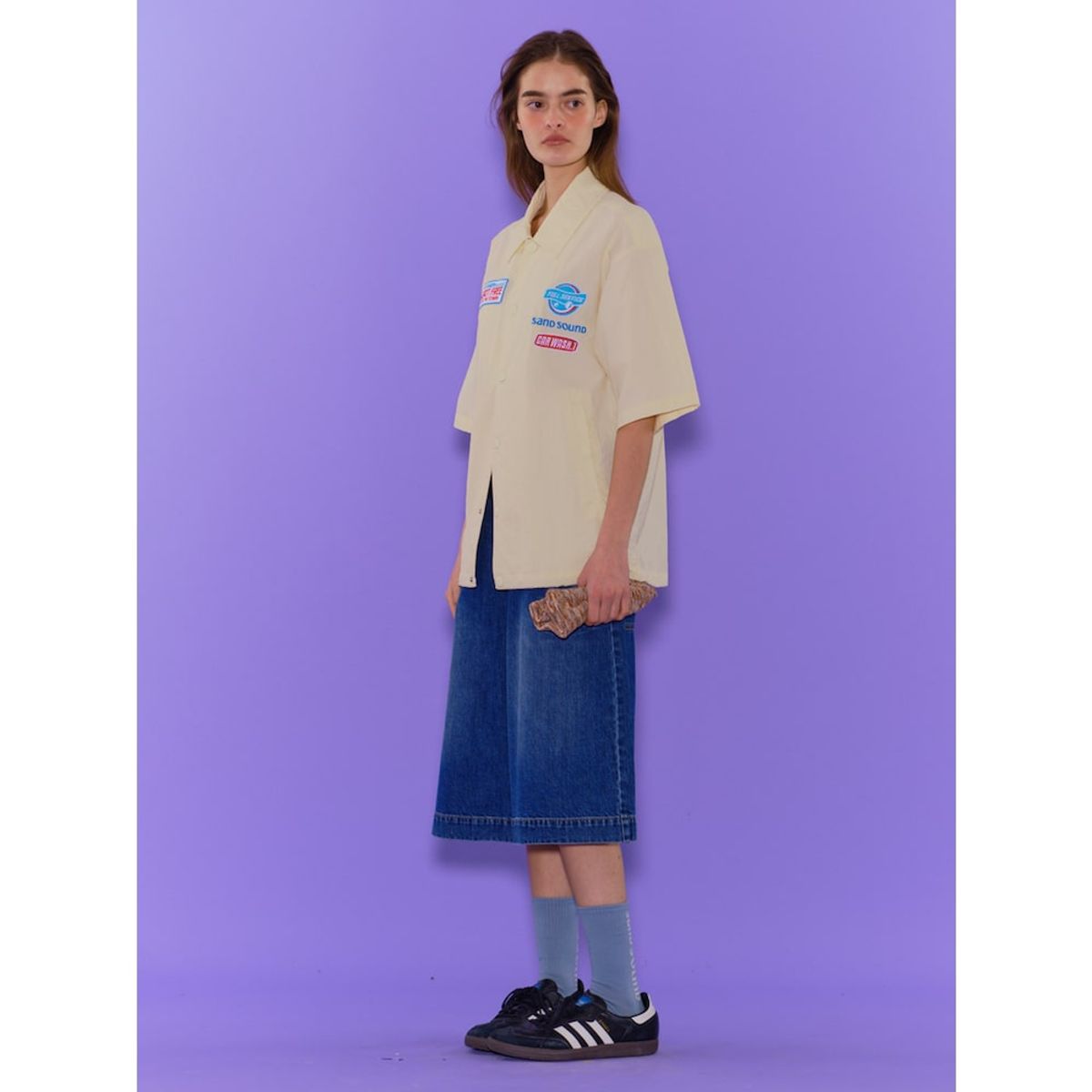 샌드 사운드(SAND SOUND) ShortSleeved ShirtType Outer  Ivory