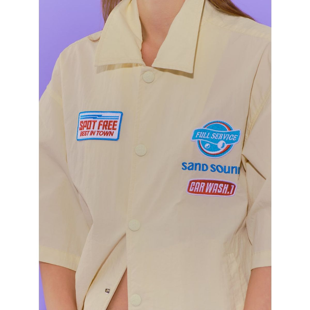샌드 사운드(SAND SOUND) ShortSleeved ShirtType Outer  Ivory