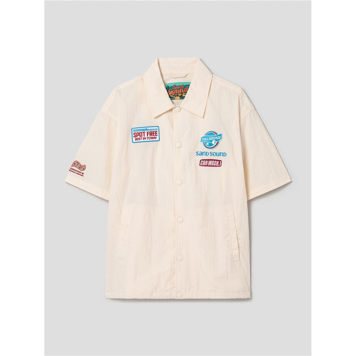 샌드 사운드(SAND SOUND) ShortSleeved ShirtType Outer  Ivory