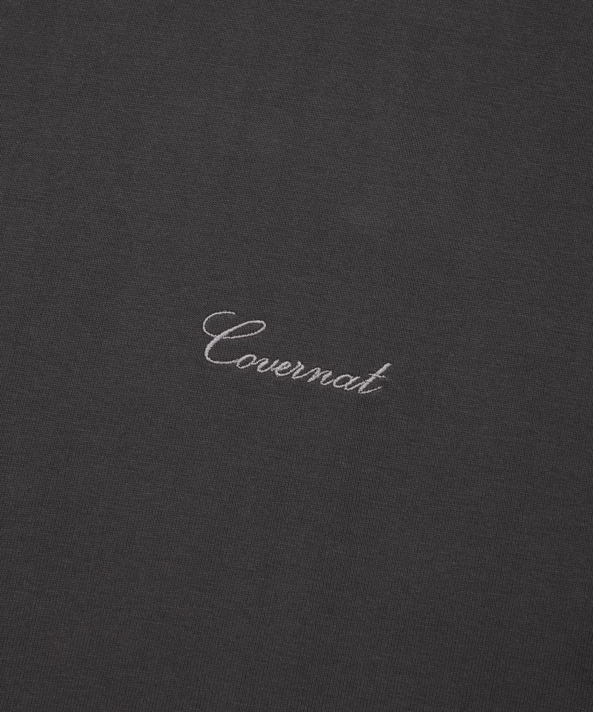 커버낫(COVERNAT) 글리터 로고 티셔츠 차콜