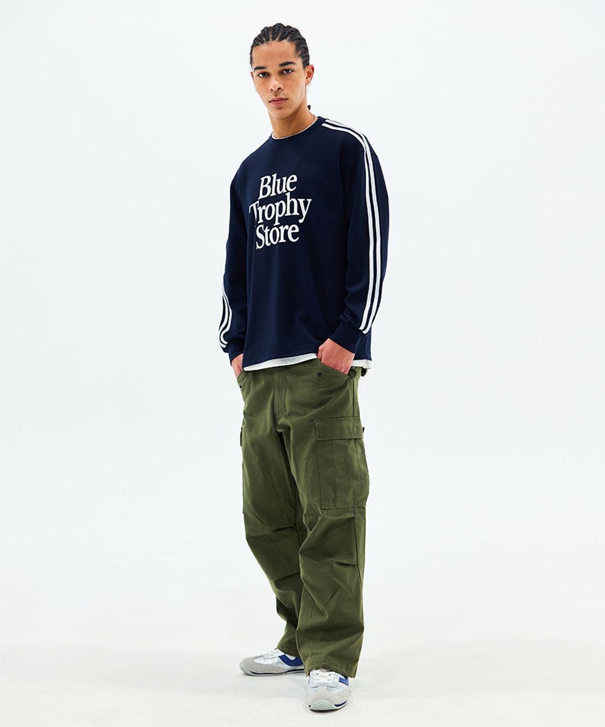 프로-스펙스(PRO-SPECS) LOOSE LONG SLEEVE NAVY