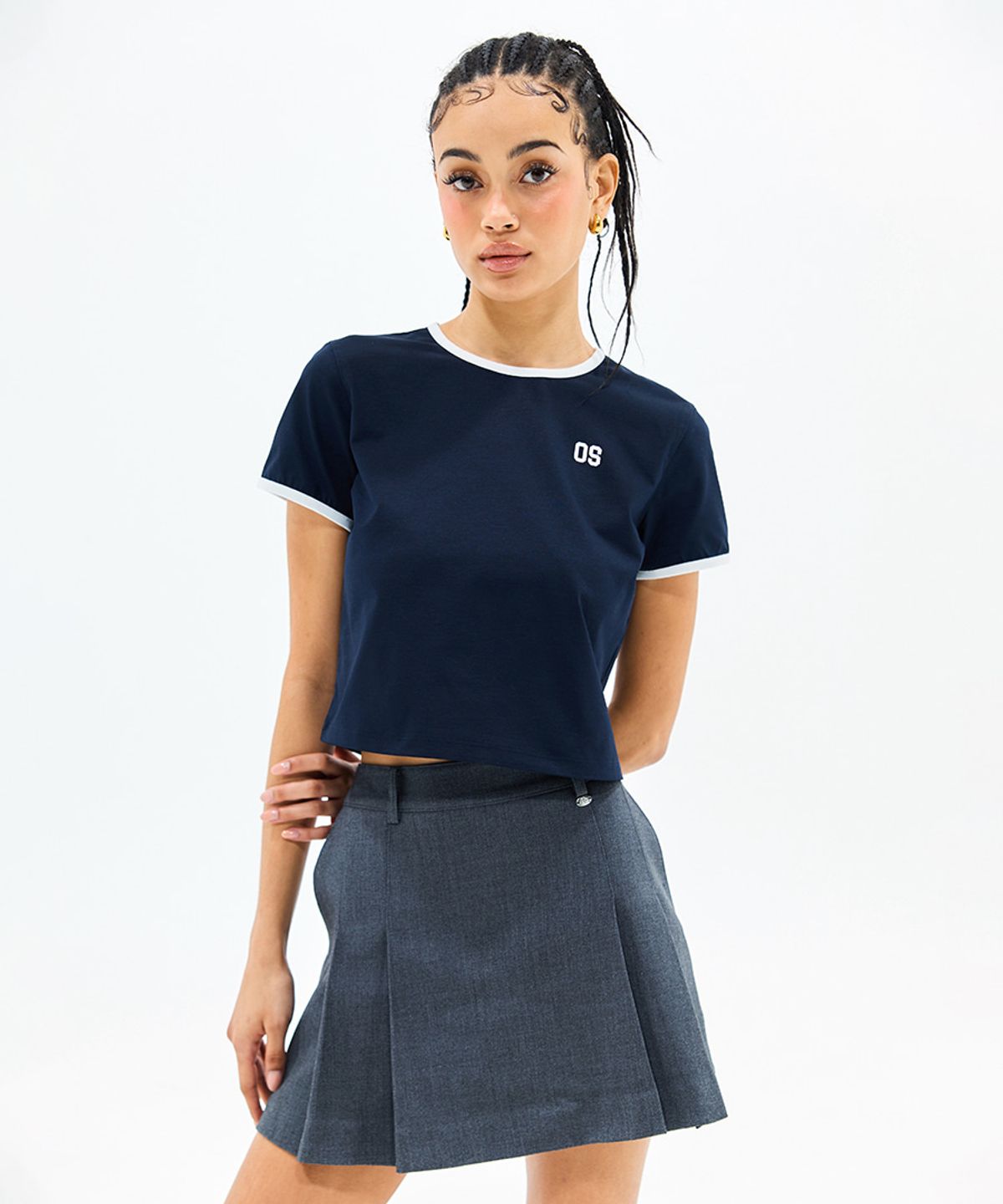 프로-스펙스(PRO-SPECS) W OS LOGO HALF SLEEVE NAVY