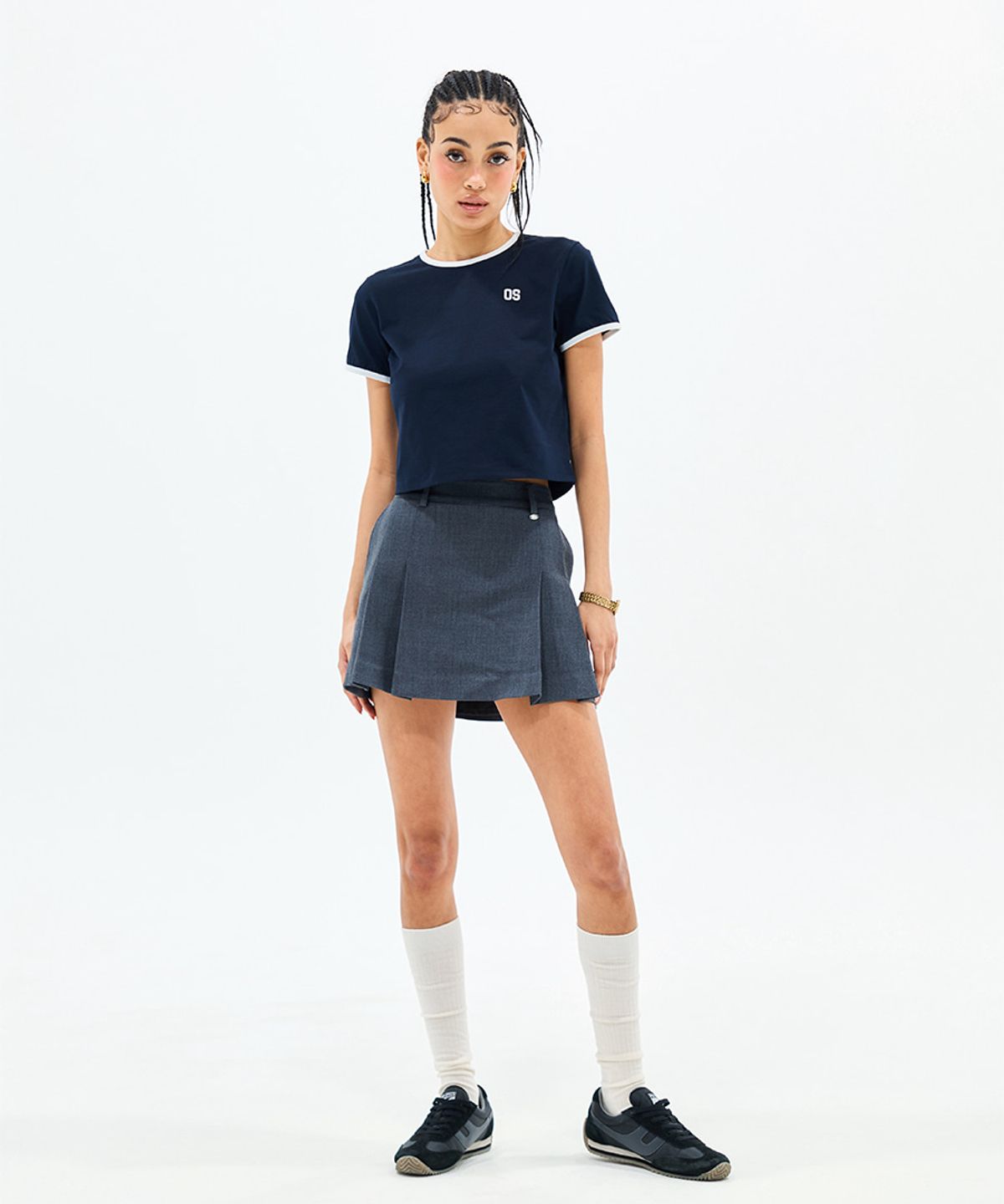 프로-스펙스(PRO-SPECS) W OS LOGO HALF SLEEVE NAVY