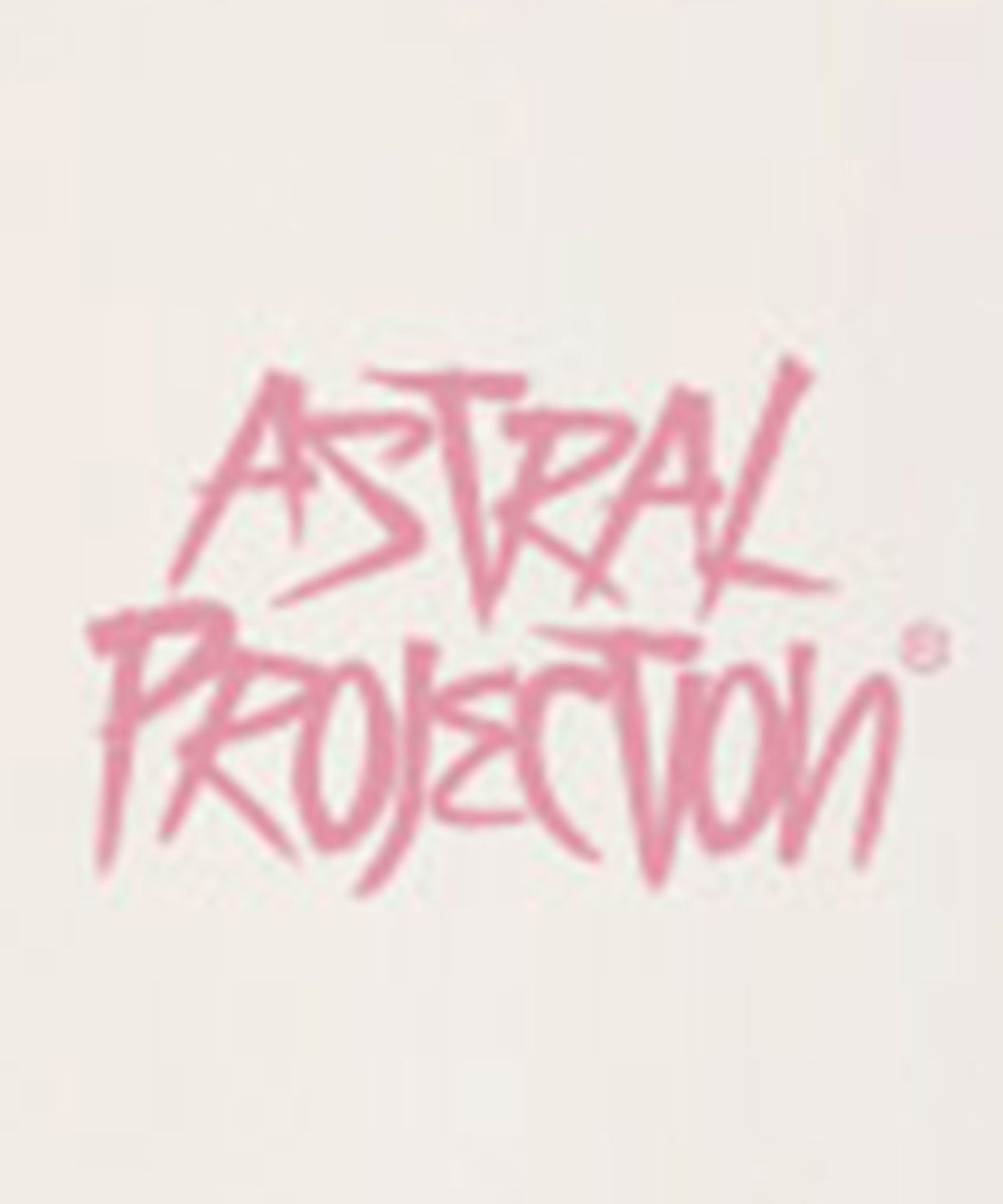 아스트랄 프로젝션(ASTRAL PROJECTION) [오버핏]그래피티 레터링13수 면 라운드 넥 반팔 티셔츠_아이보리