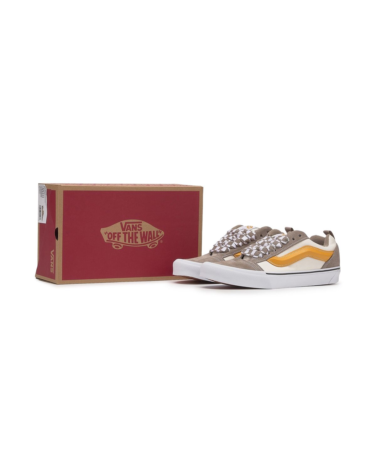 반스(VANS) 뉴스쿨 - (메가 체크) 그레이:마쉬멜로우 / VN0009QC0BP1