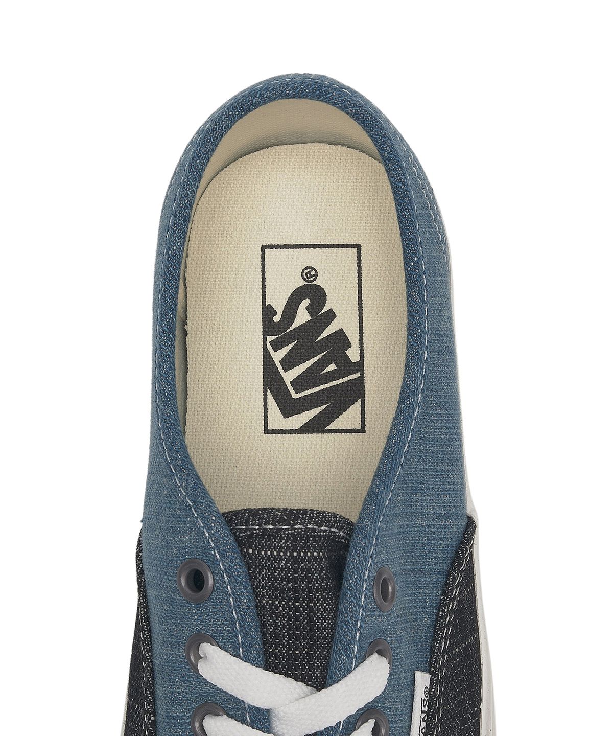 반스(VANS) 어센틱 - (쓰레디드 데님) 데님 블루:화이트 / VN000BW5Y6Z1