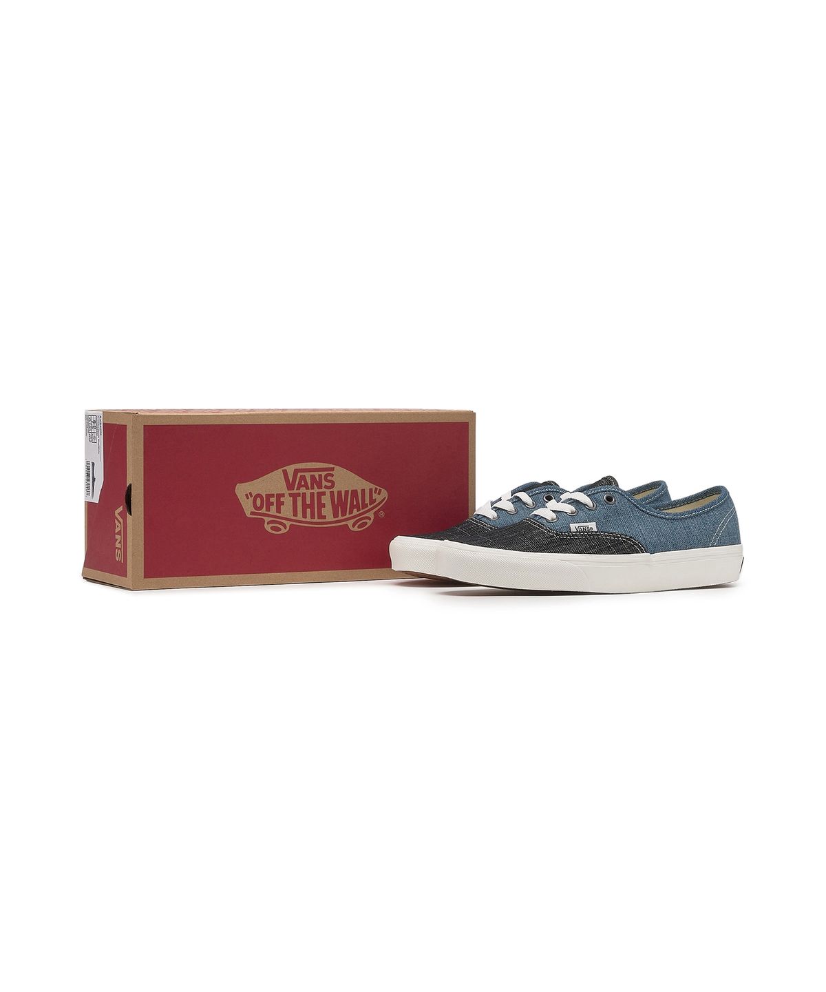 반스(VANS) 어센틱 - (쓰레디드 데님) 데님 블루:화이트 / VN000BW5Y6Z1