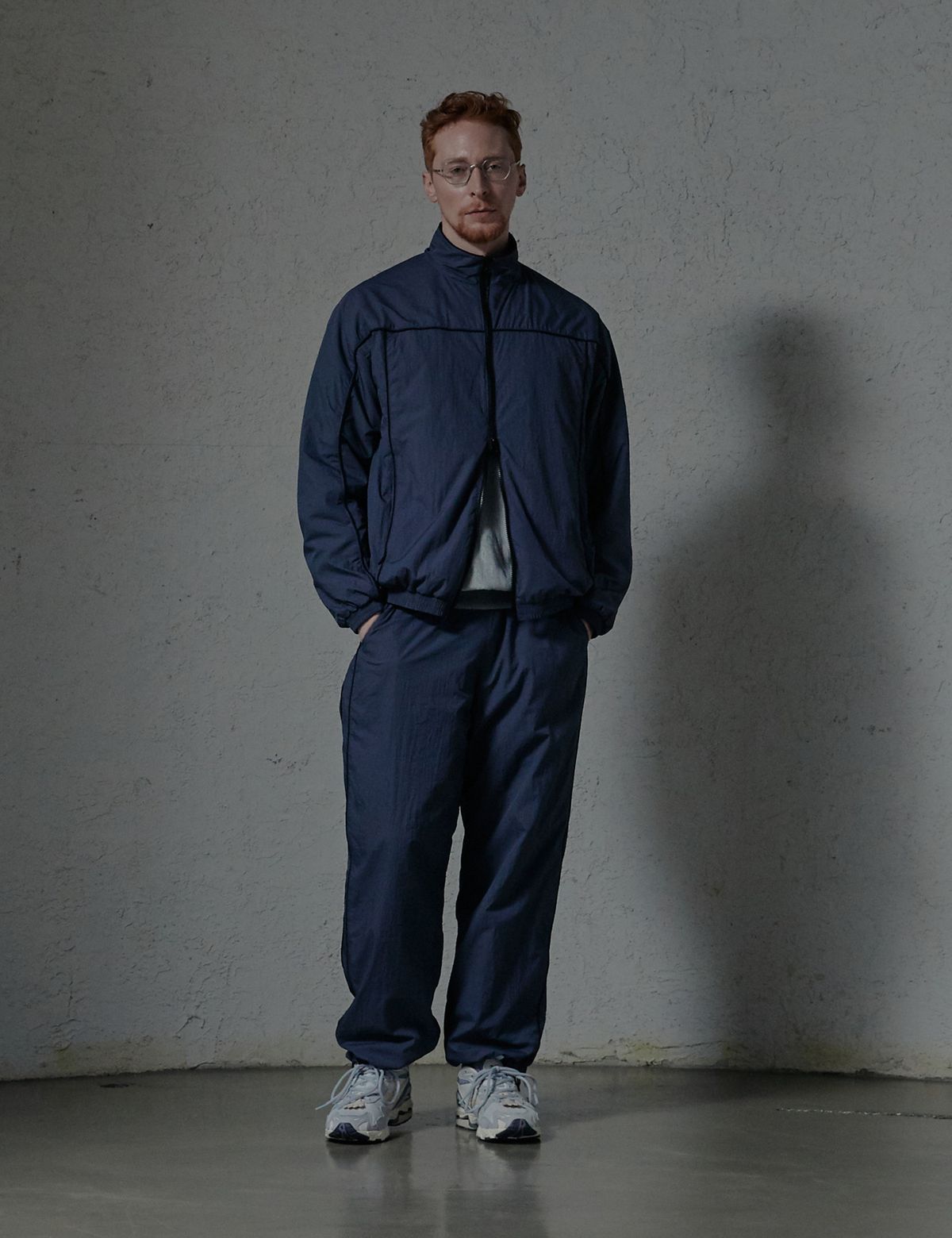 네이머클로딩(NAMERCLOTHING) SHEER LIGHT TRAINNING JACKET NAVY