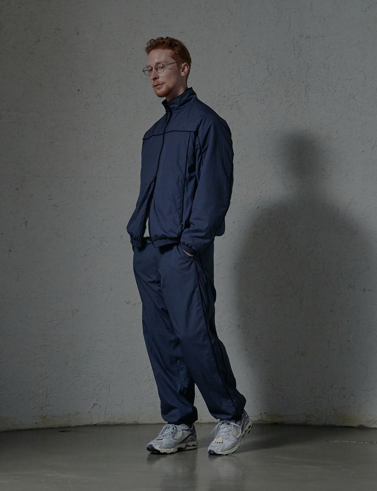 네이머클로딩(NAMERCLOTHING) SHEER LIGHT TRAINNING JACKET NAVY