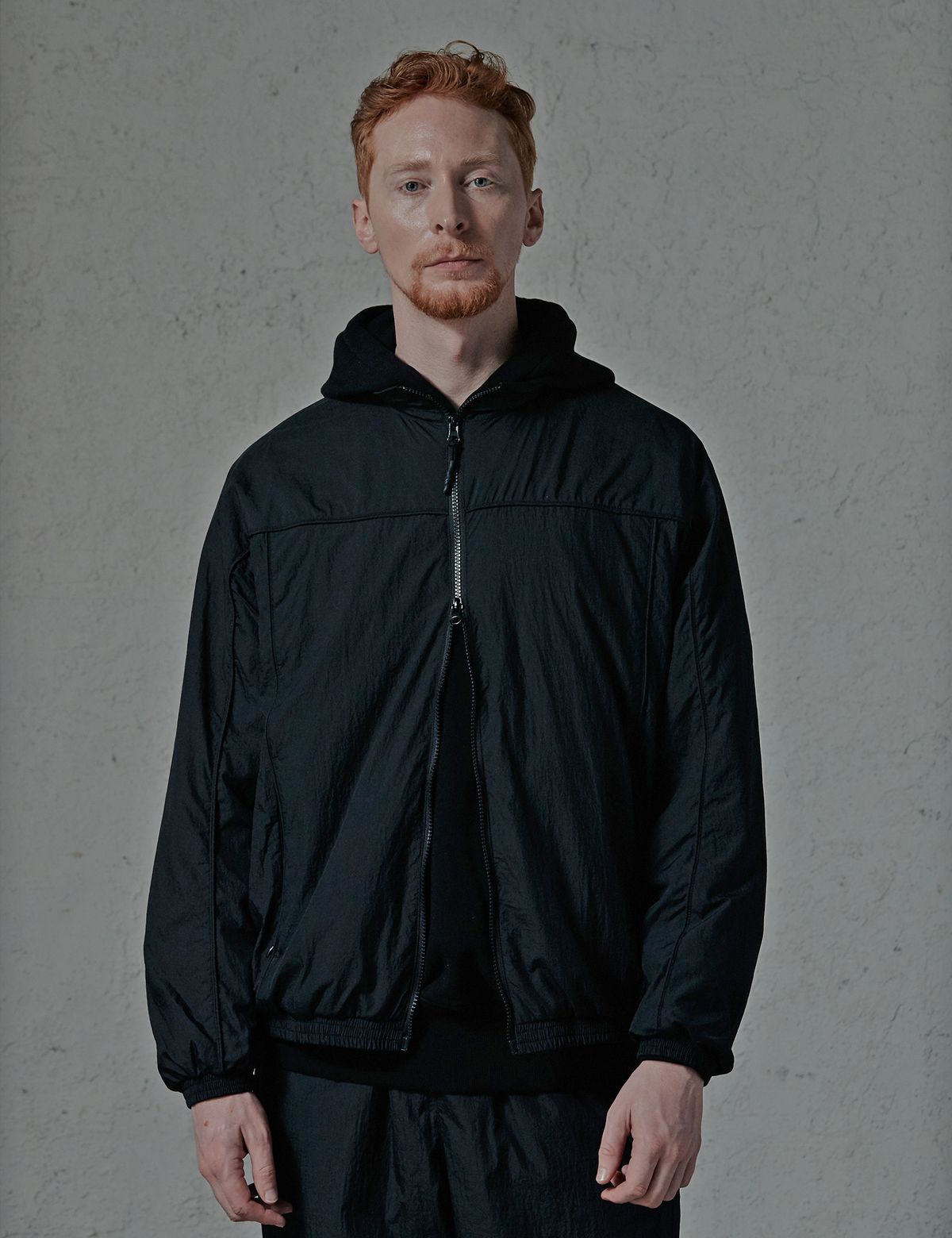 네이머클로딩(NAMERCLOTHING) SHEER LIGHT TRAINNING JACKET BLACK