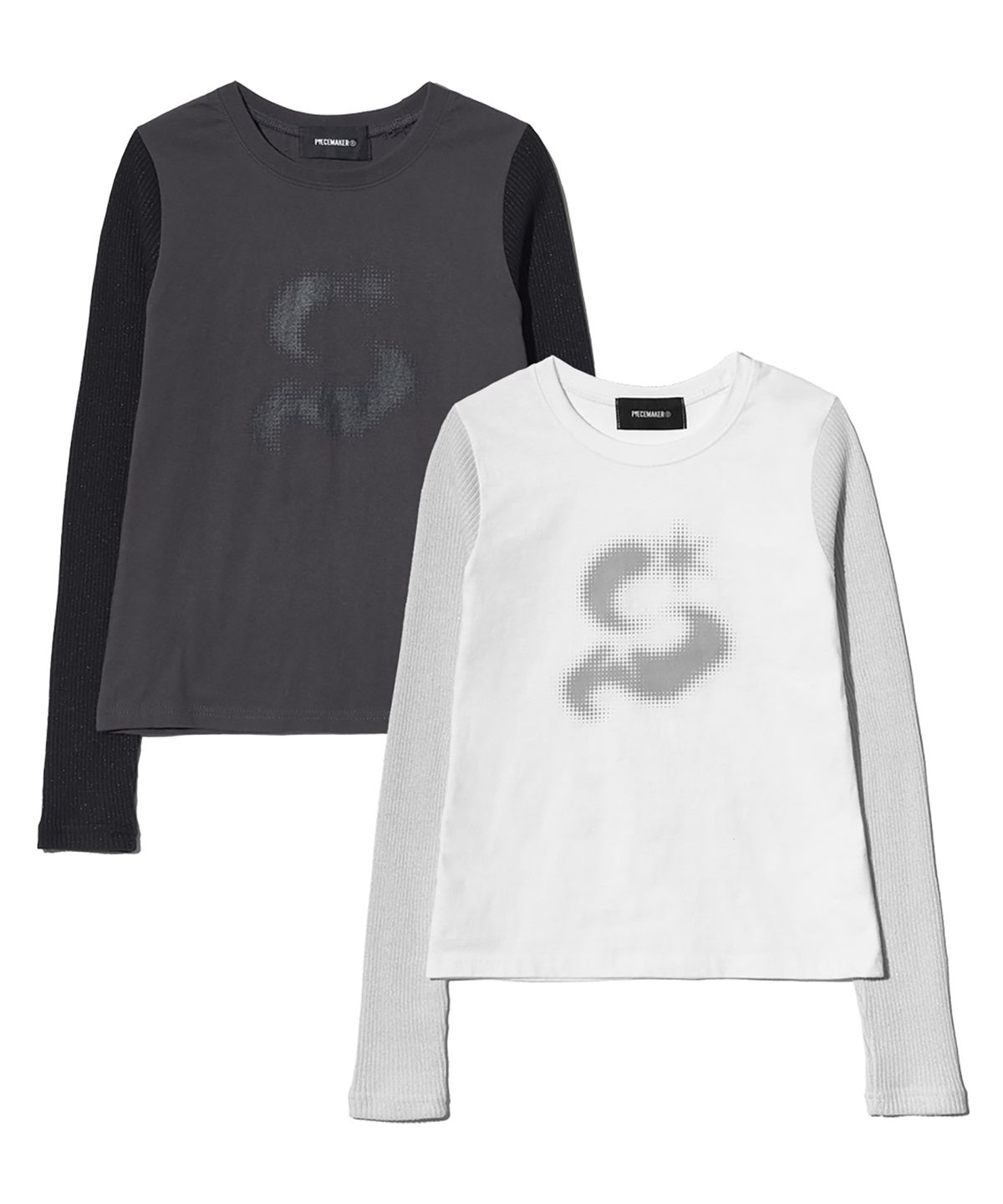 피스메이커(PIECE MAKER) TS METAL KNIT LS (WHITE)