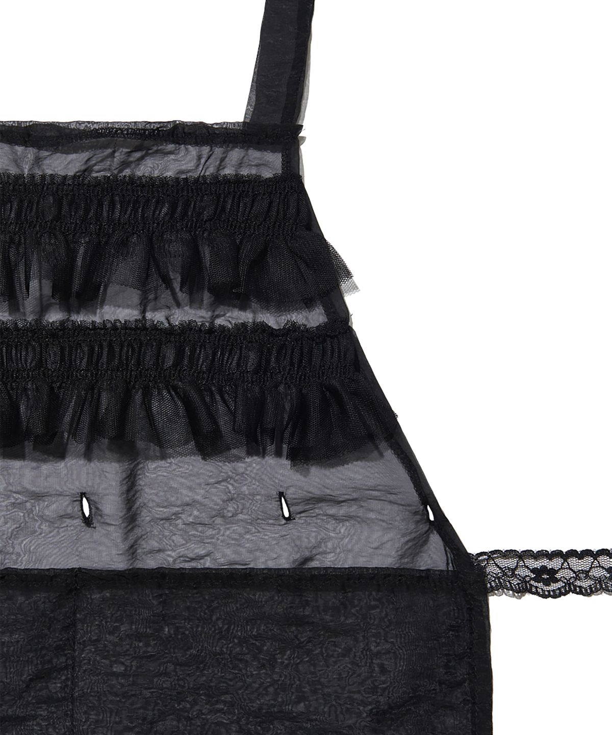 피스메이커(PIECE MAKER) TS 3WAY SHEER APRON (BLACK)