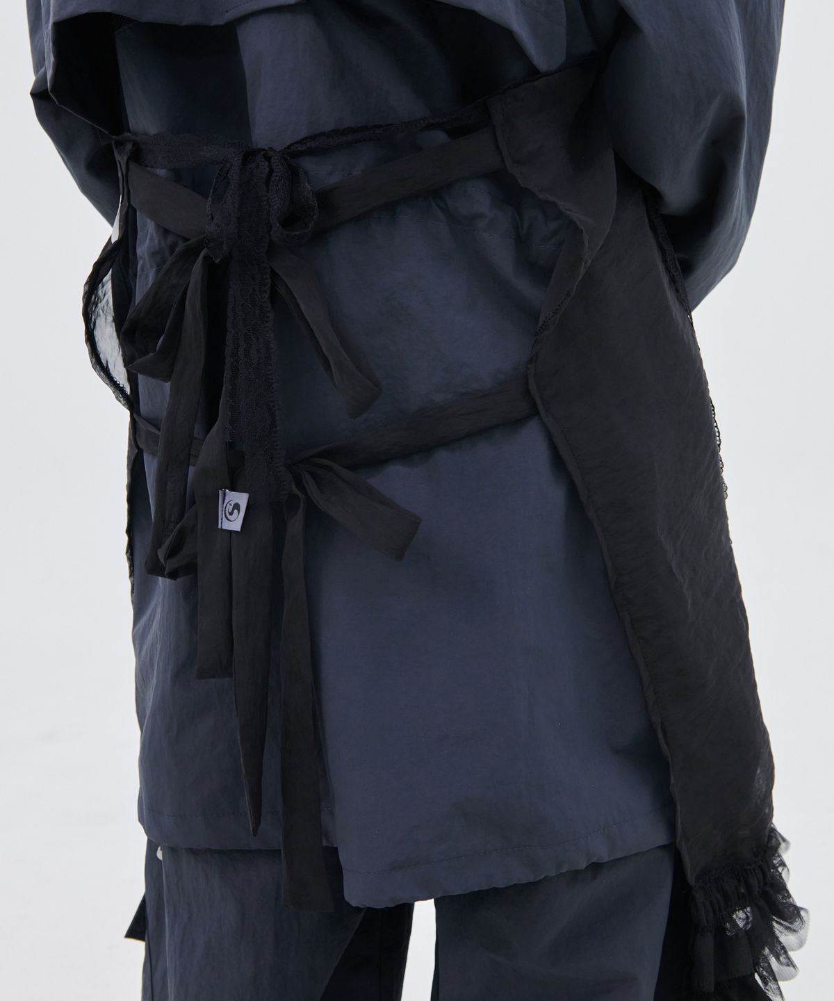피스메이커(PIECE MAKER) TS 3WAY SHEER APRON (BLACK)