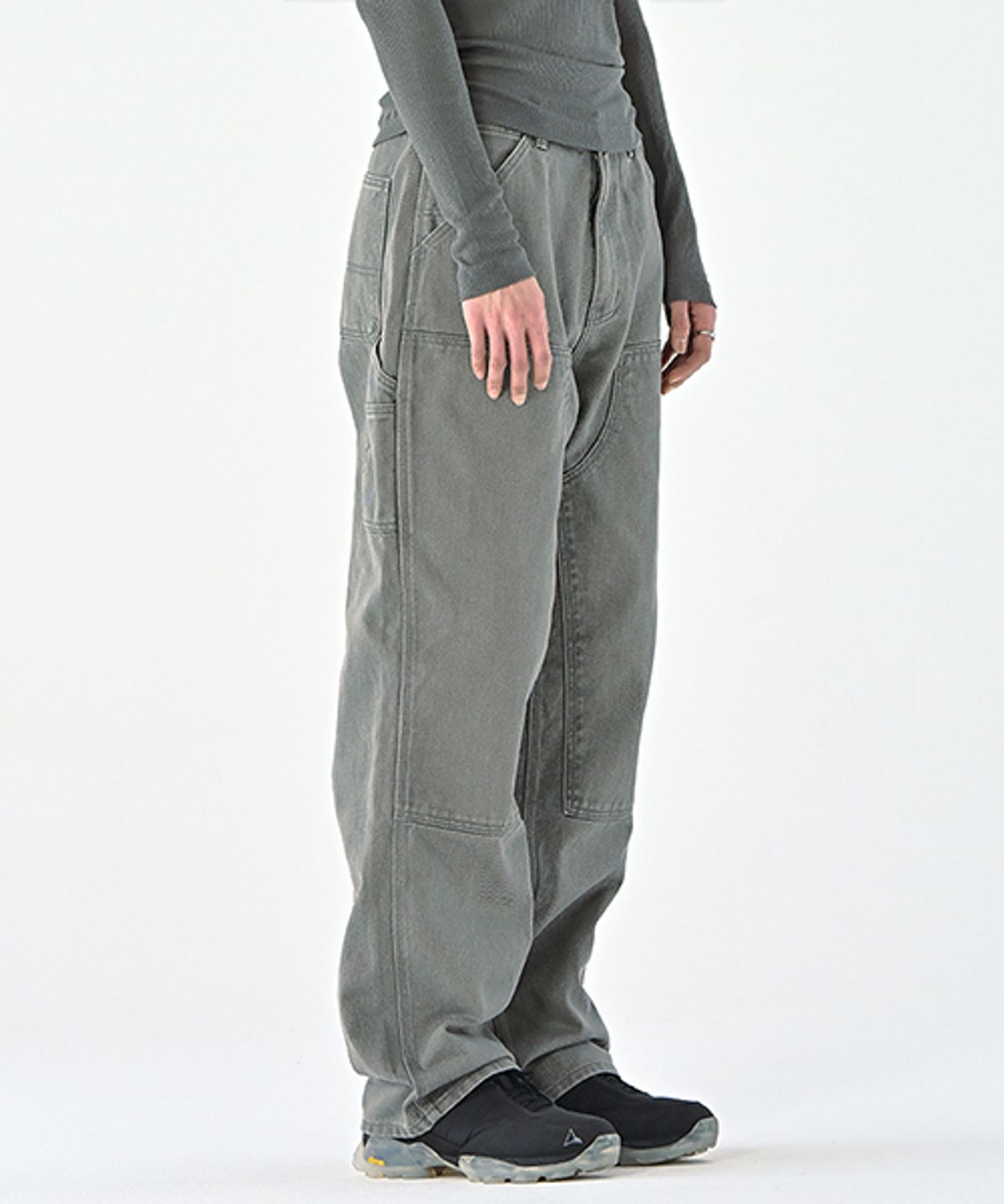 에러스익셉티드(ERRORS EXCEPTED) DP663GR 더블니 카펜터 팬츠 (Grey)