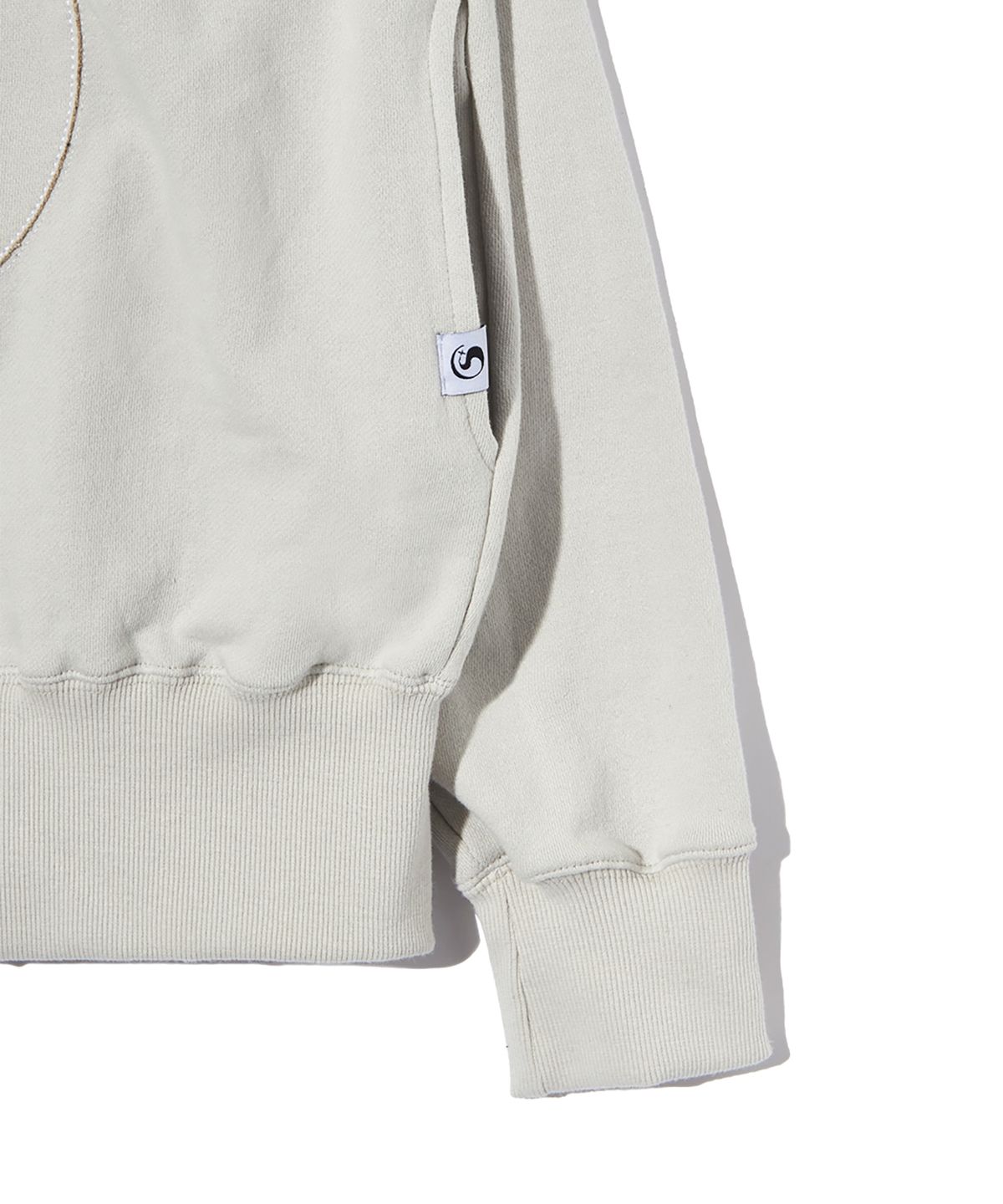 피스메이커(PIECE MAKER) TS SILVER CHARM ZIP HOODIE (LIGHT GREY)