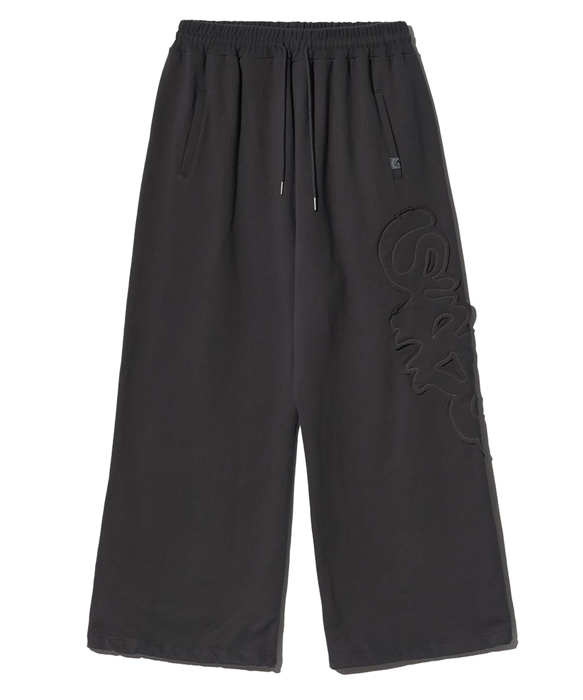 피스메이커(PIECE MAKER) TS LOGO APPLIQUE SWEAT PANTS (CHARCOAL)
