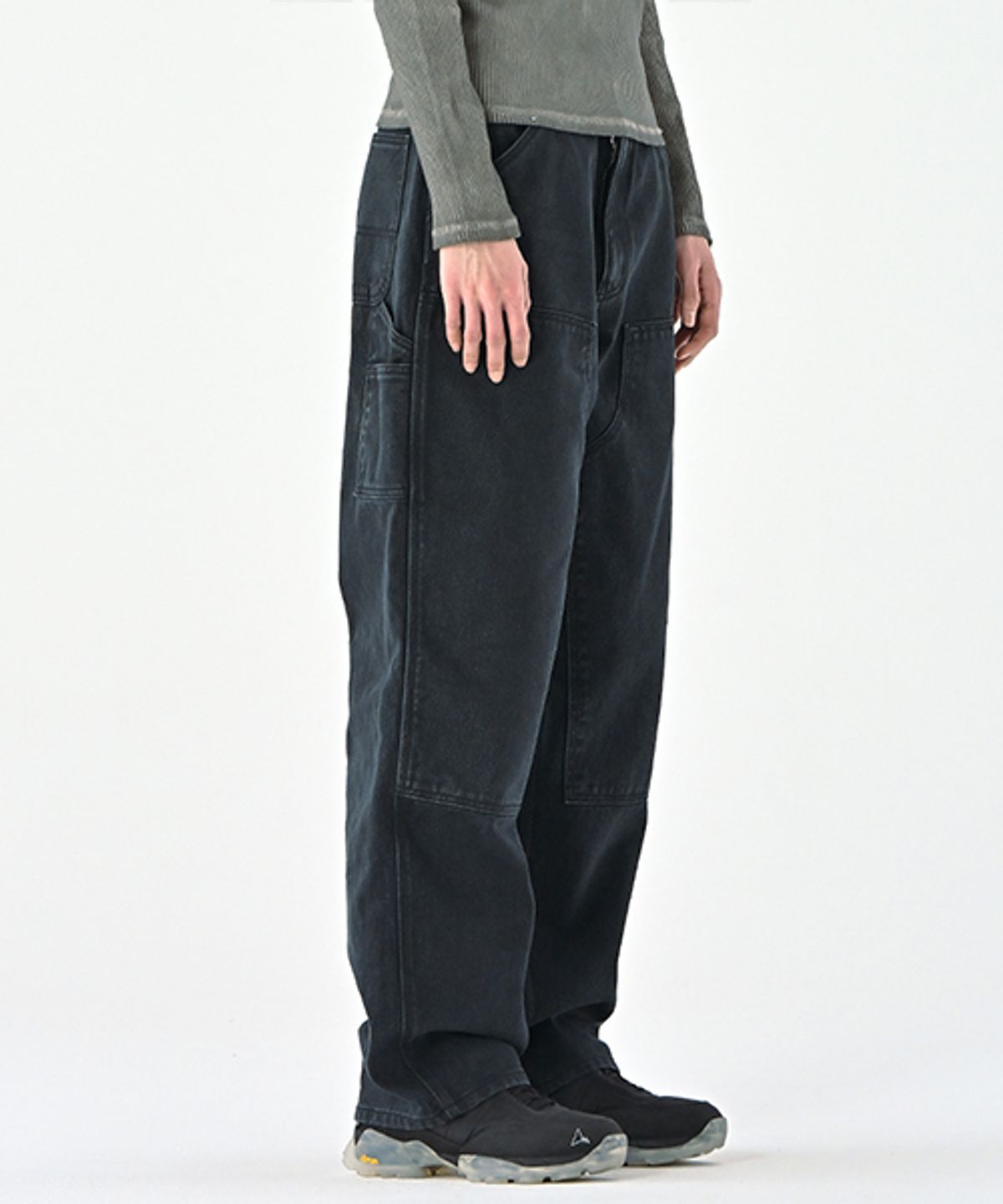 에러스익셉티드(ERRORS EXCEPTED) DP663BK 더블니 카펜터 팬츠 (Black)
