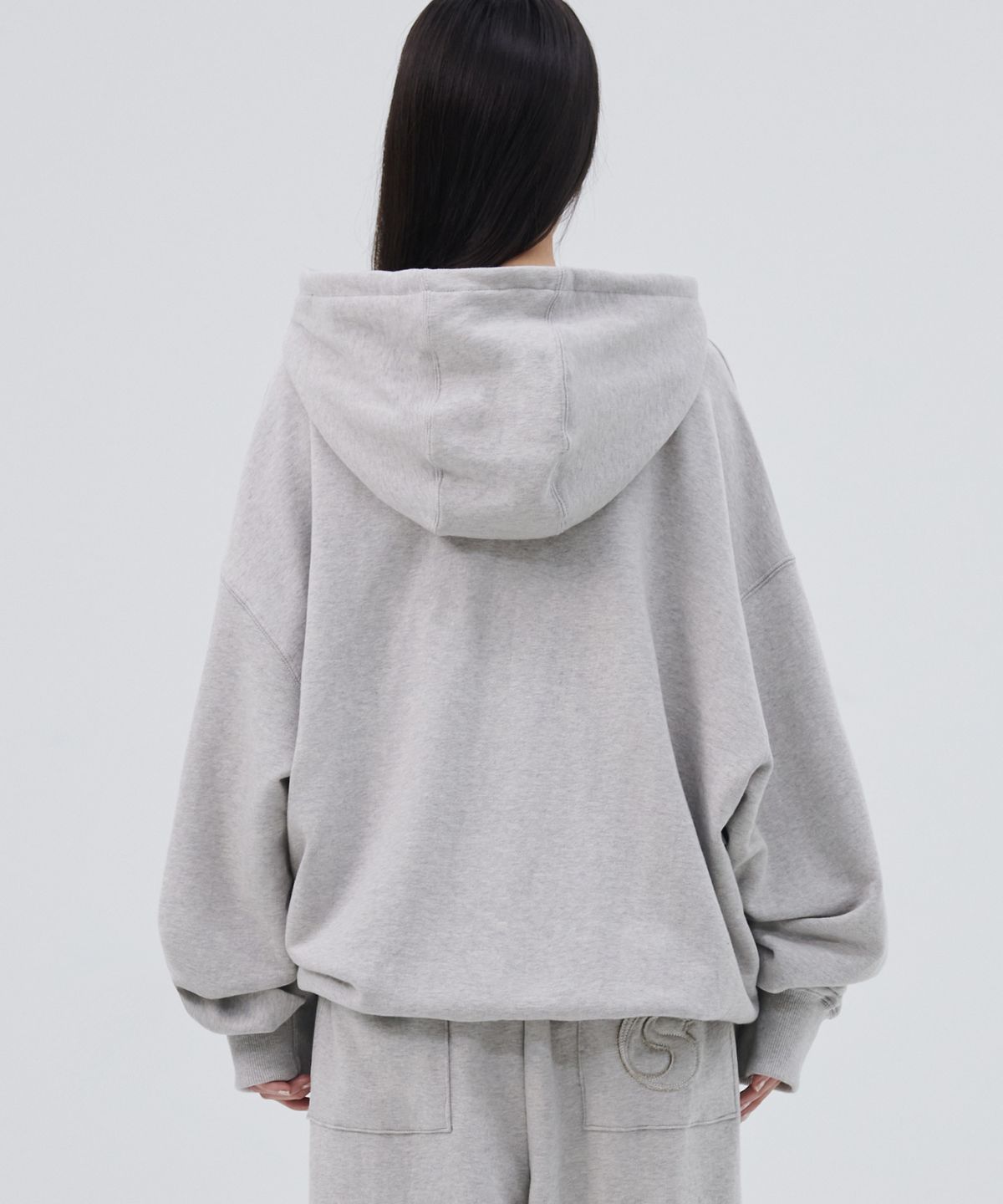 피스메이커(PIECE MAKER) TS LOGO HOODIE (GREY)