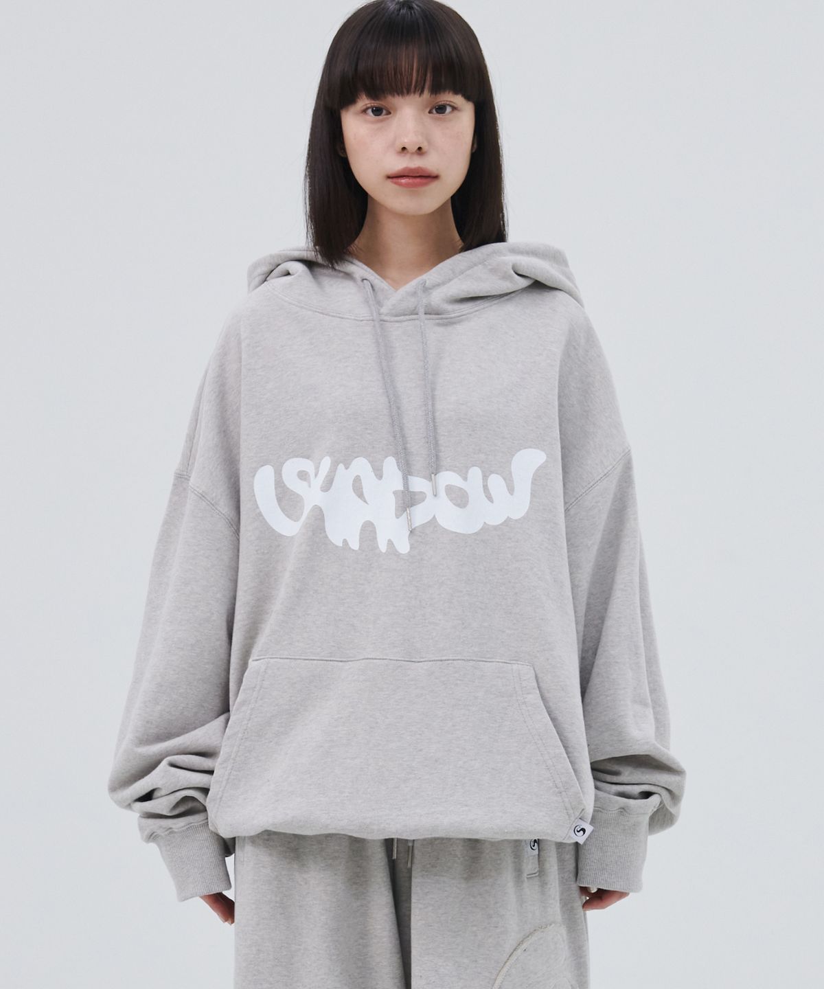 피스메이커(PIECE MAKER) TS LOGO HOODIE (GREY)