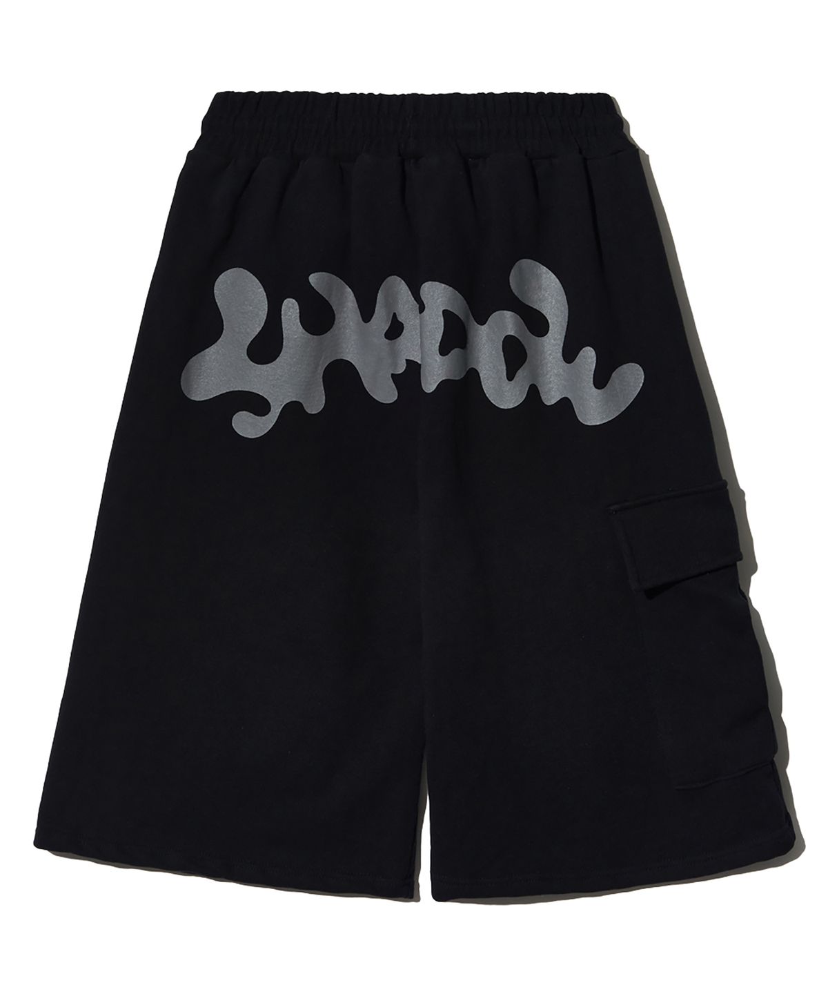 피스메이커(PIECE MAKER) TS LOGO BERMUDA SWEAT PANTS (BLACK)