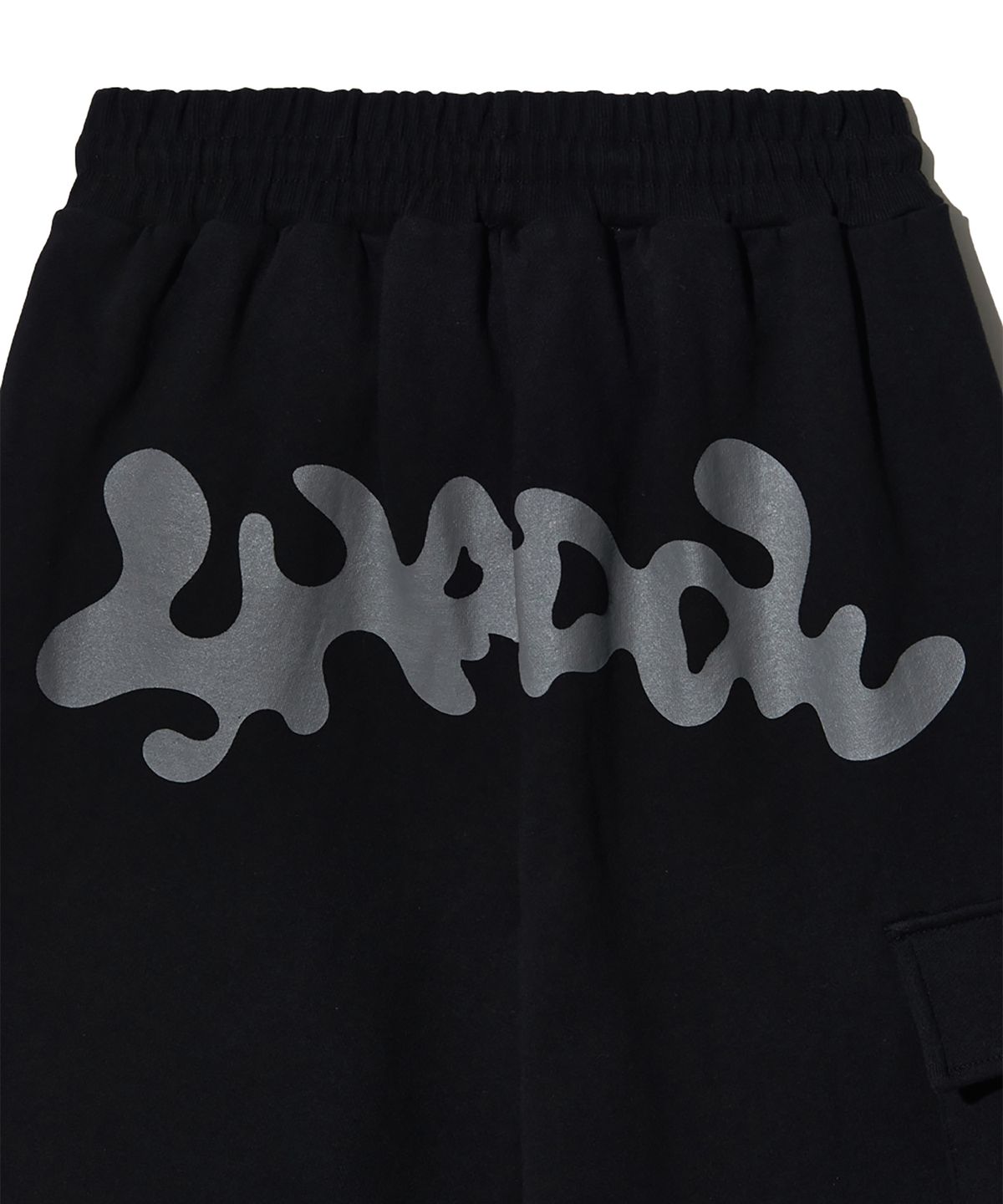 피스메이커(PIECE MAKER) TS LOGO BERMUDA SWEAT PANTS (BLACK)