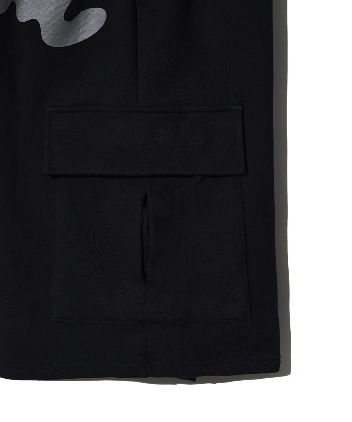 피스메이커(PIECE MAKER) TS LOGO BERMUDA SWEAT PANTS (BLACK)
