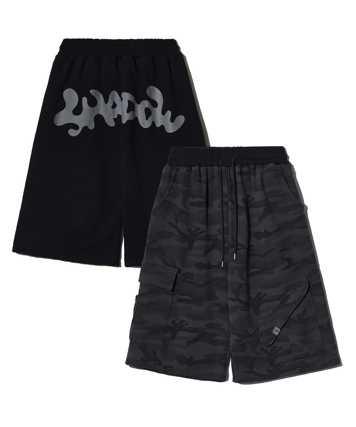 피스메이커(PIECE MAKER) TS LOGO BERMUDA SWEAT PANTS (CAMOUFLAGE)_3COLORS