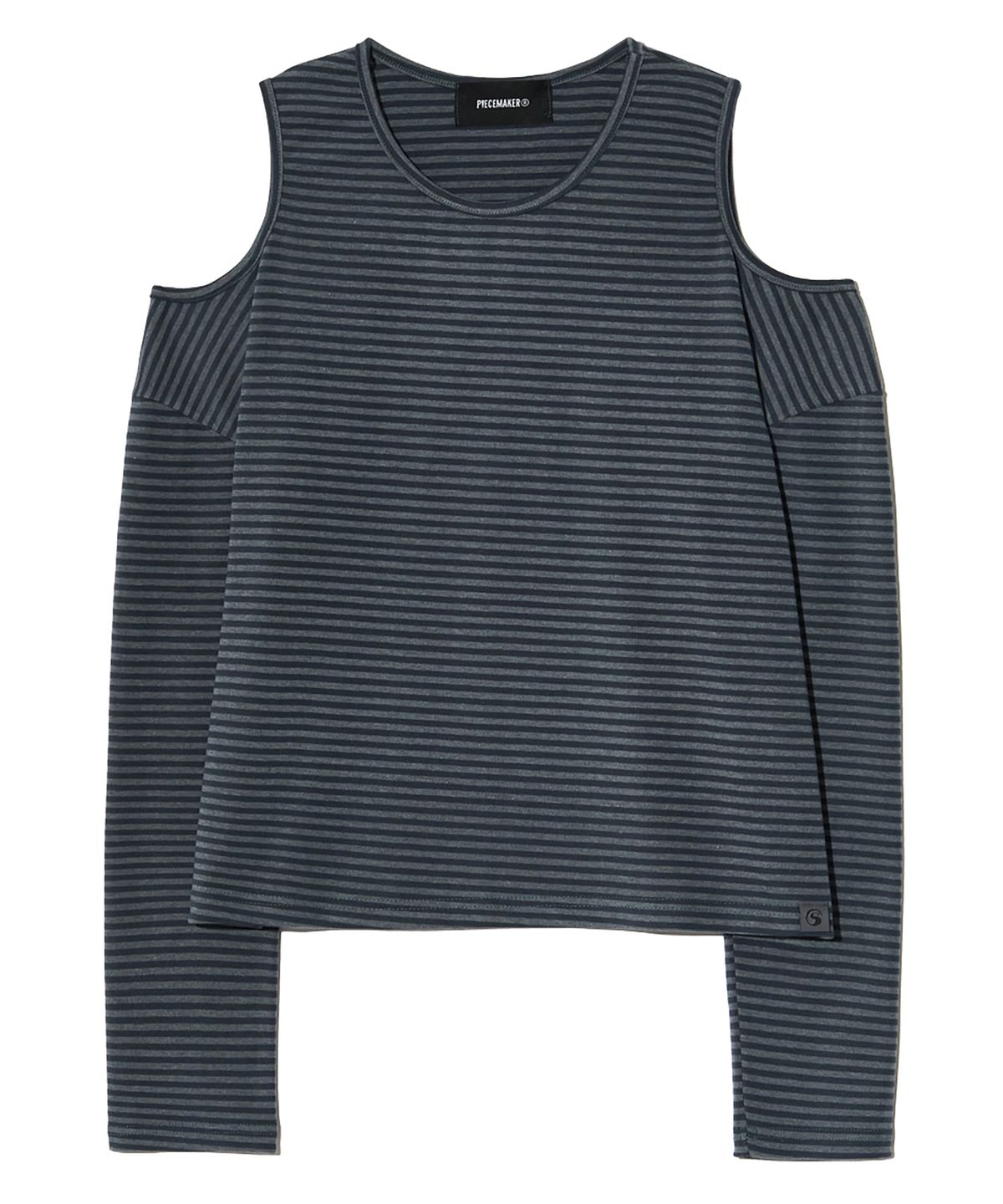 피스메이커(PIECE MAKER) TS STRIPE HOLE LS (CHARCOAL)