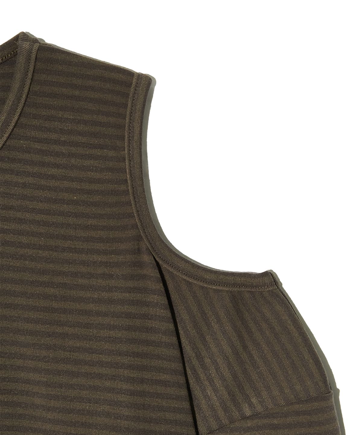 피스메이커(PIECE MAKER) TS STRIPE HOLE LS (OLIVE)