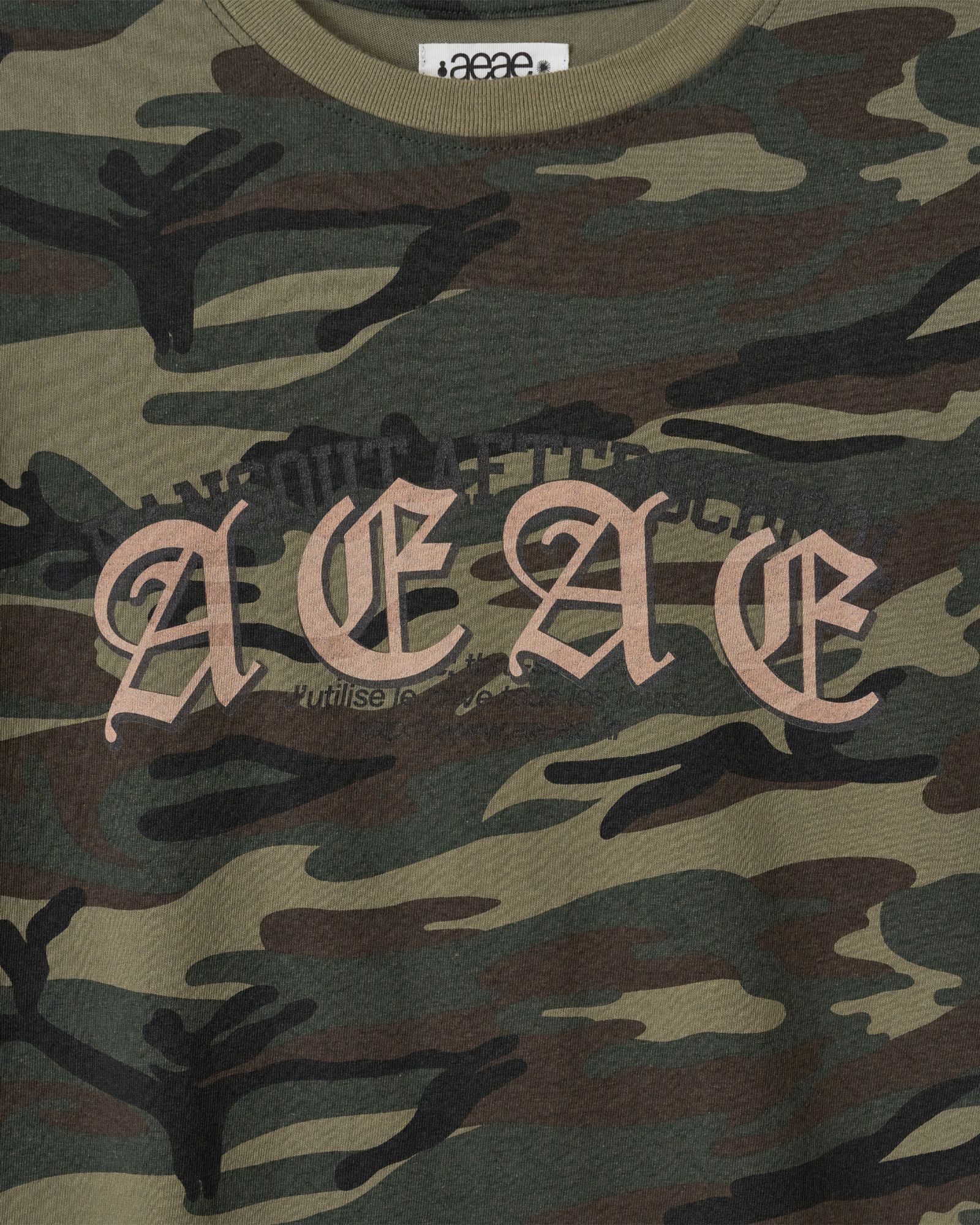 MUSINSA公式 | AEAE LAYERED GOTHIC LOGO T-SHIRTS [CAMO]