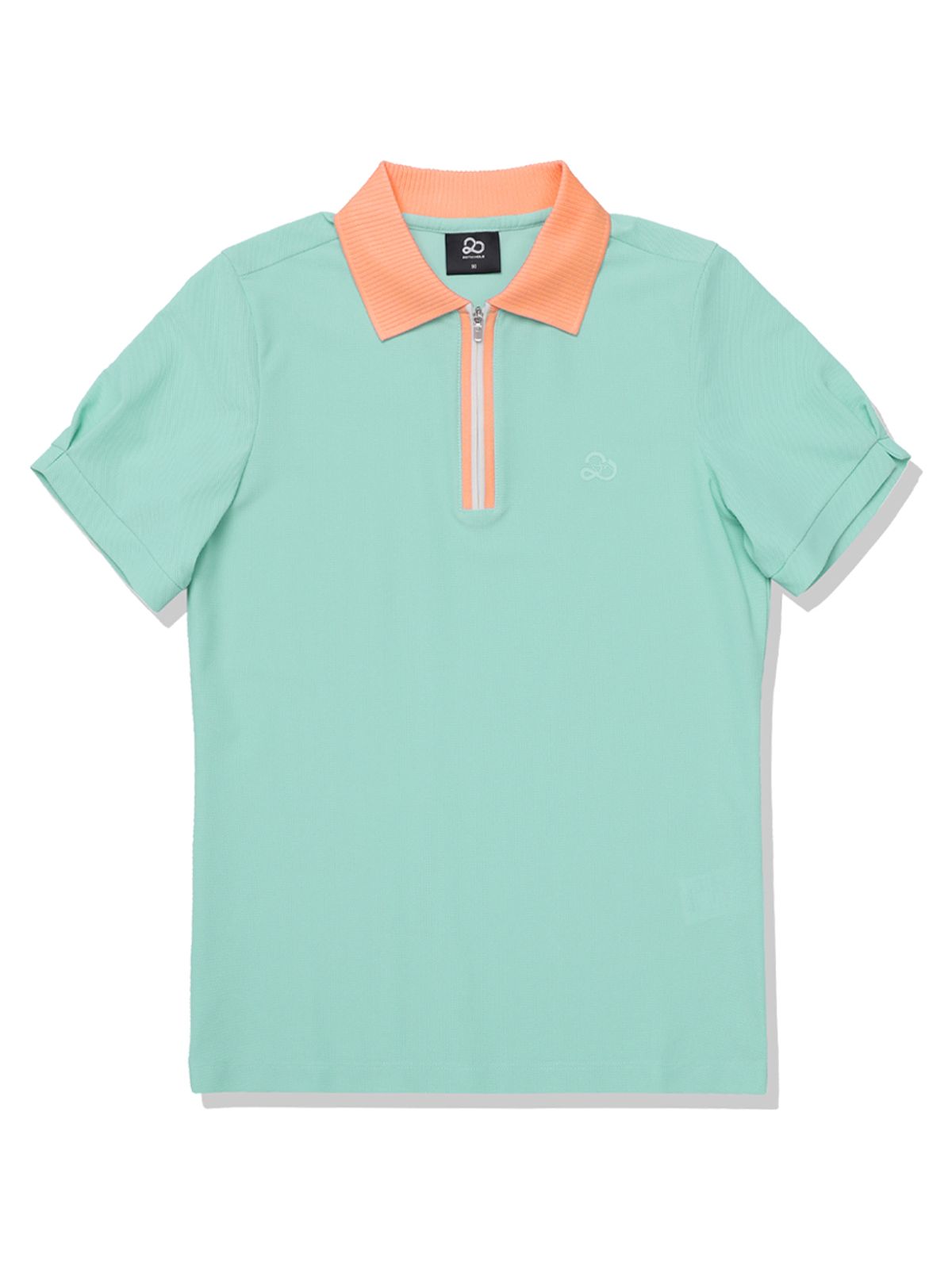 투에니스홀(20TH HOLE) 퍼프 하프집업 카라 티셔츠 우먼 [MINT]