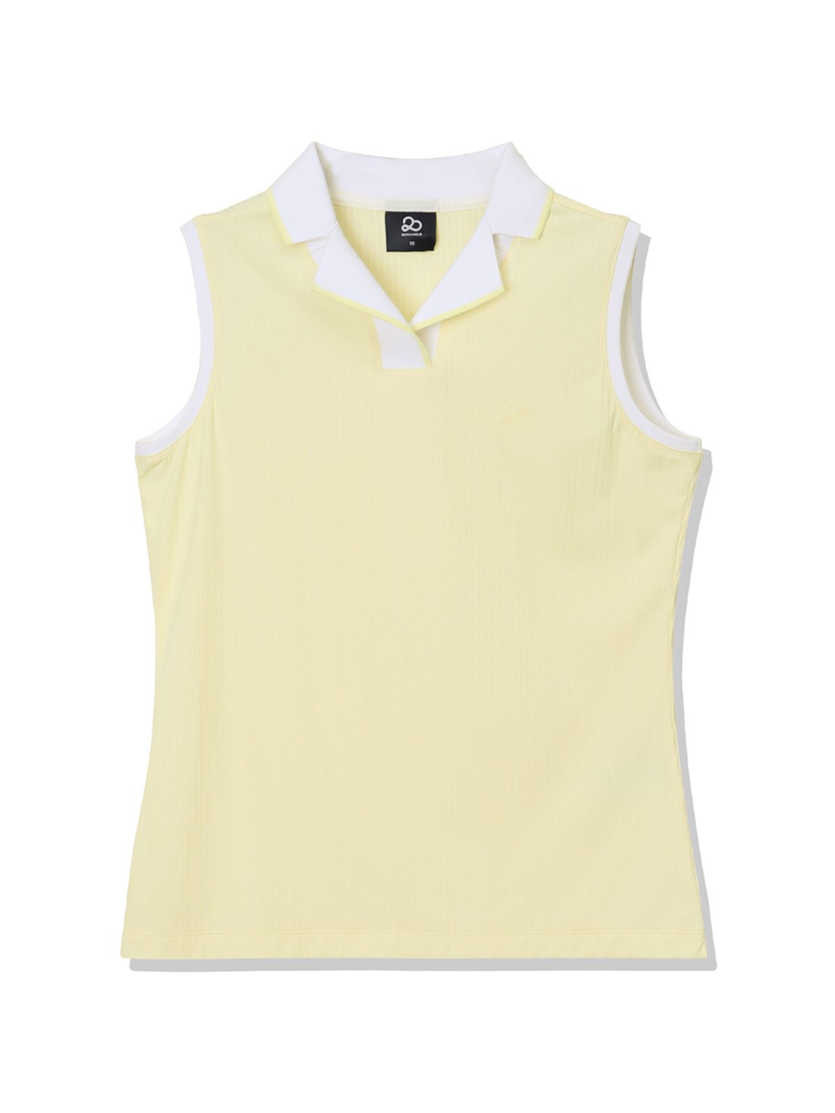 투에니스홀(20TH HOLE) 골지 카라배색 슬리브리스 우먼 [LEMON]