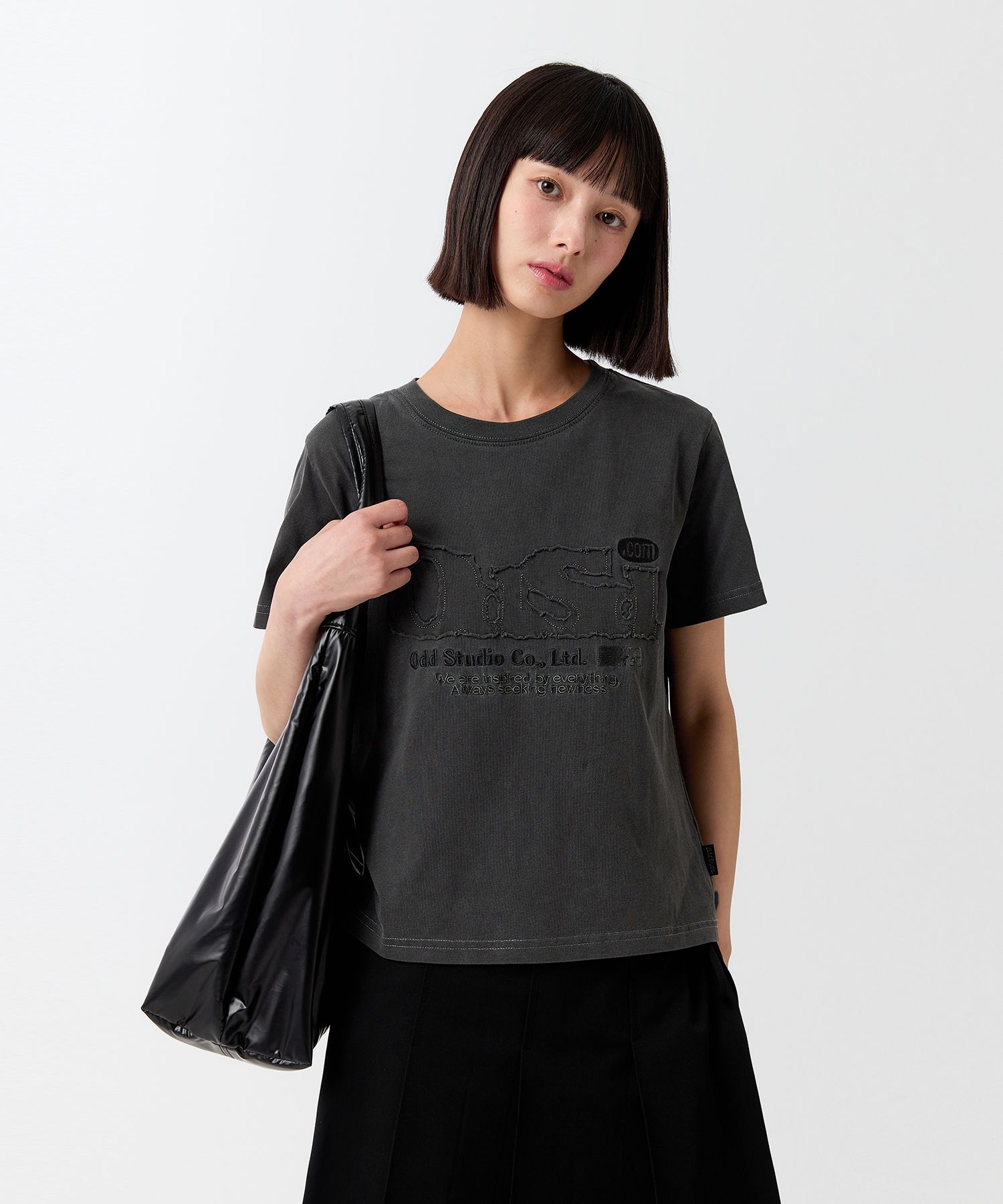 【oan】Def Damage Pigment Half-Sleeve T-Shirt MUSINSA | ODDSTUDIO ODSD Pigment Damage T-Shirt – CHARCOAL