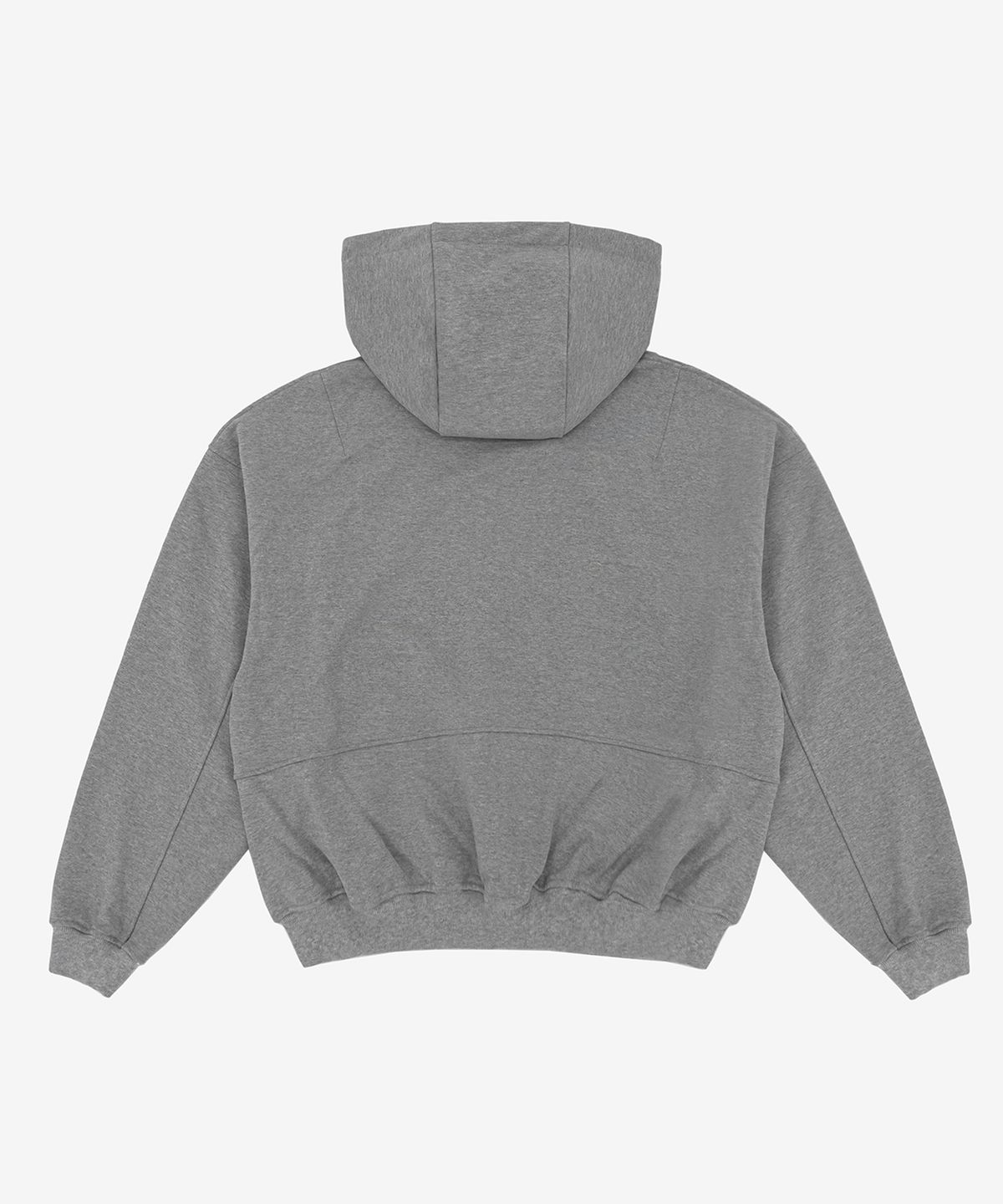 디프리크(D.PRIQUE) 오버사이즈 풀집 - 헤더 그레이