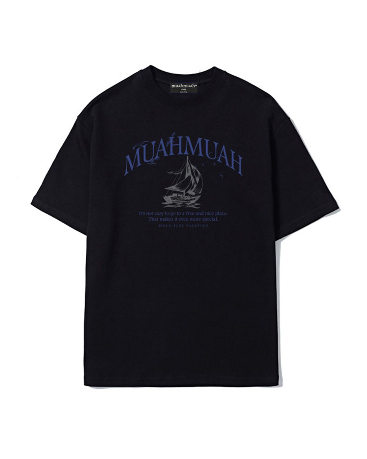 무아무아(MUAHMUAH) 썸머보트 그래픽 반팔 티셔츠 [3color]