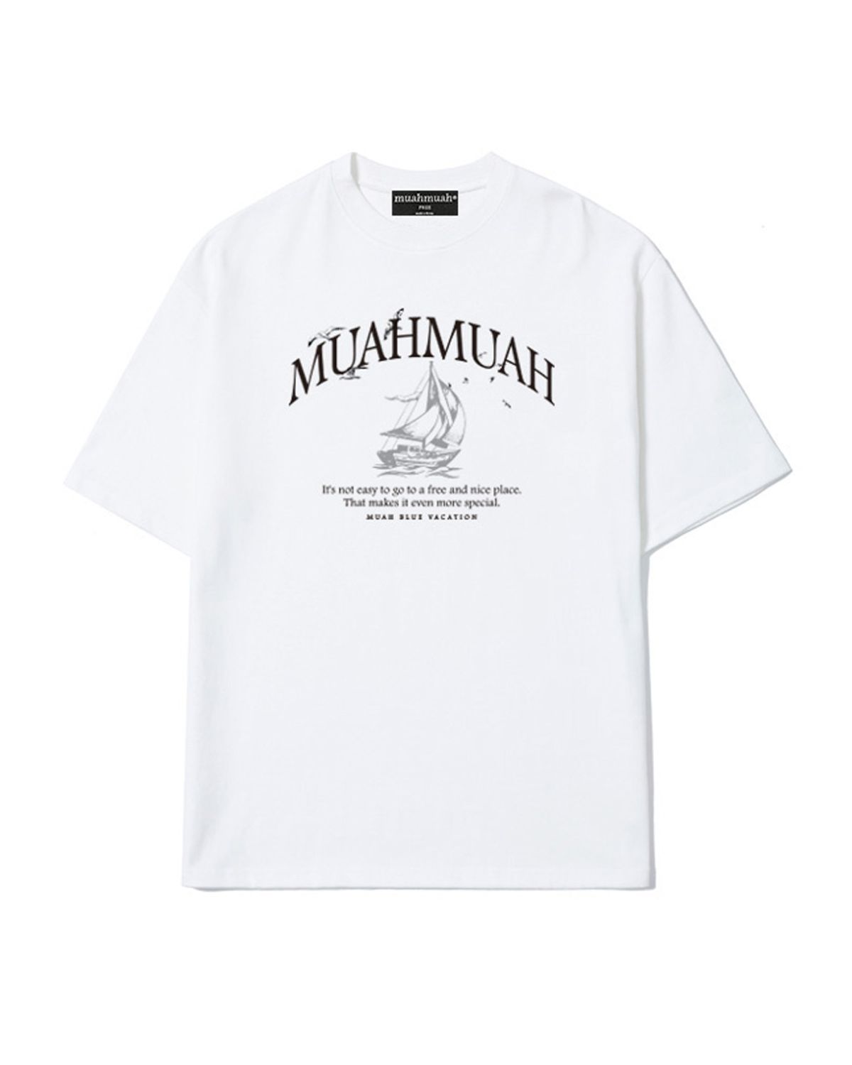 무아무아(MUAHMUAH) 썸머보트 그래픽 반팔 티셔츠 [3color]
