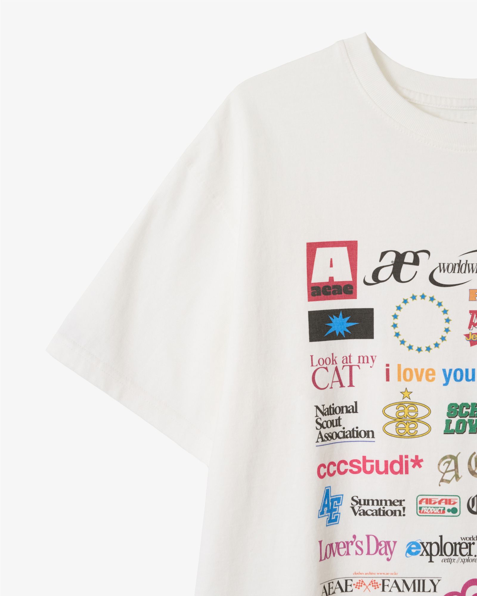 ★AEAE★ STICKER TSHIRTS [WHITE] MUSINSA公式 | AEAE STICKER T-SHIRTS [WHITE]