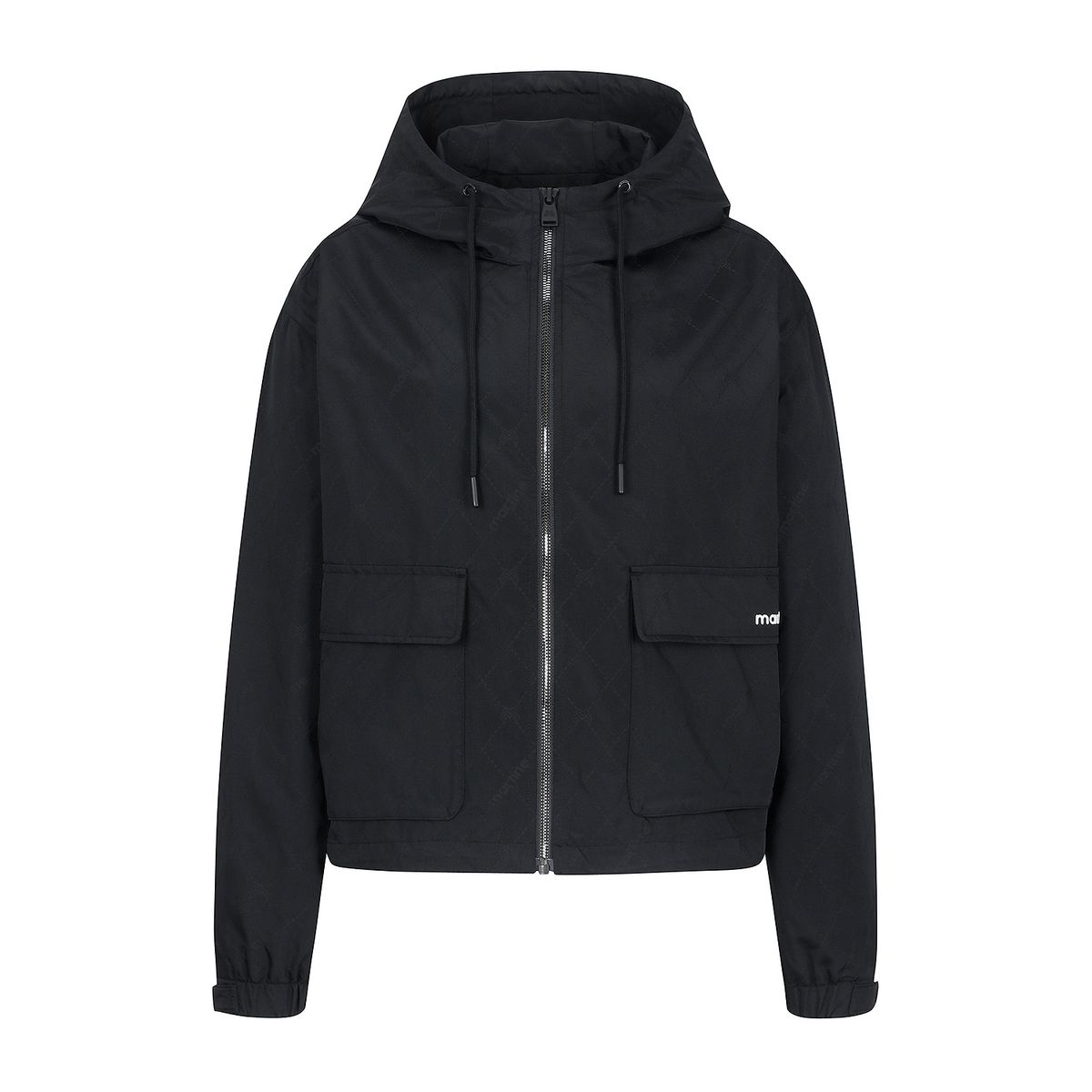 마틴골프(MARTINE GOLF) Hood Pattern Windbreaker_Black