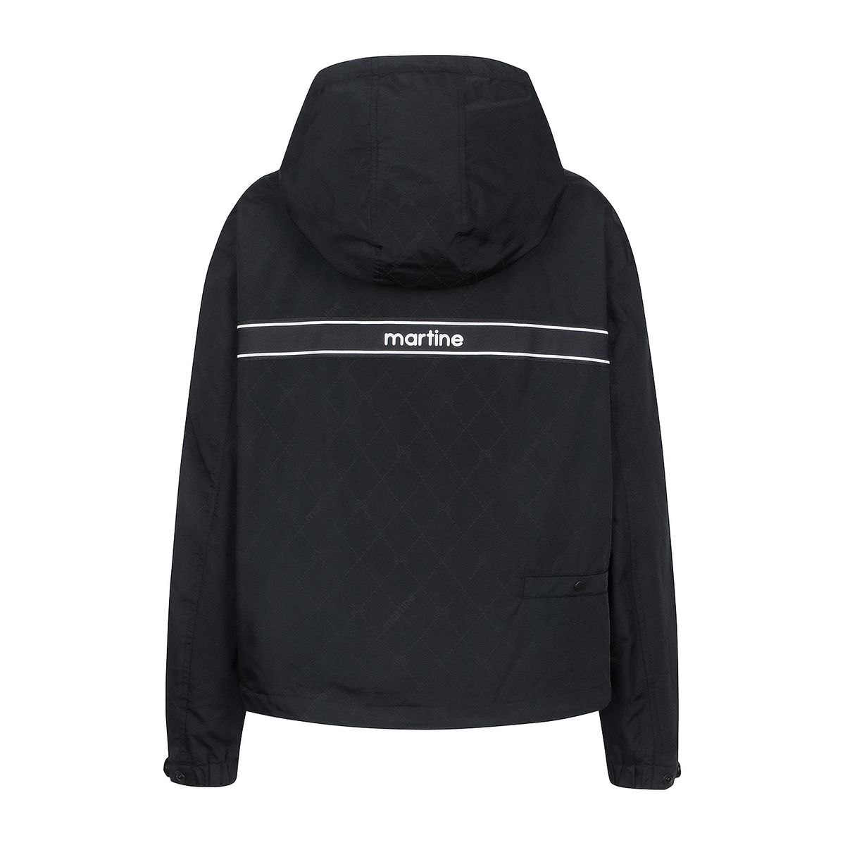 마틴골프(MARTINE GOLF) Hood Pattern Windbreaker_Black