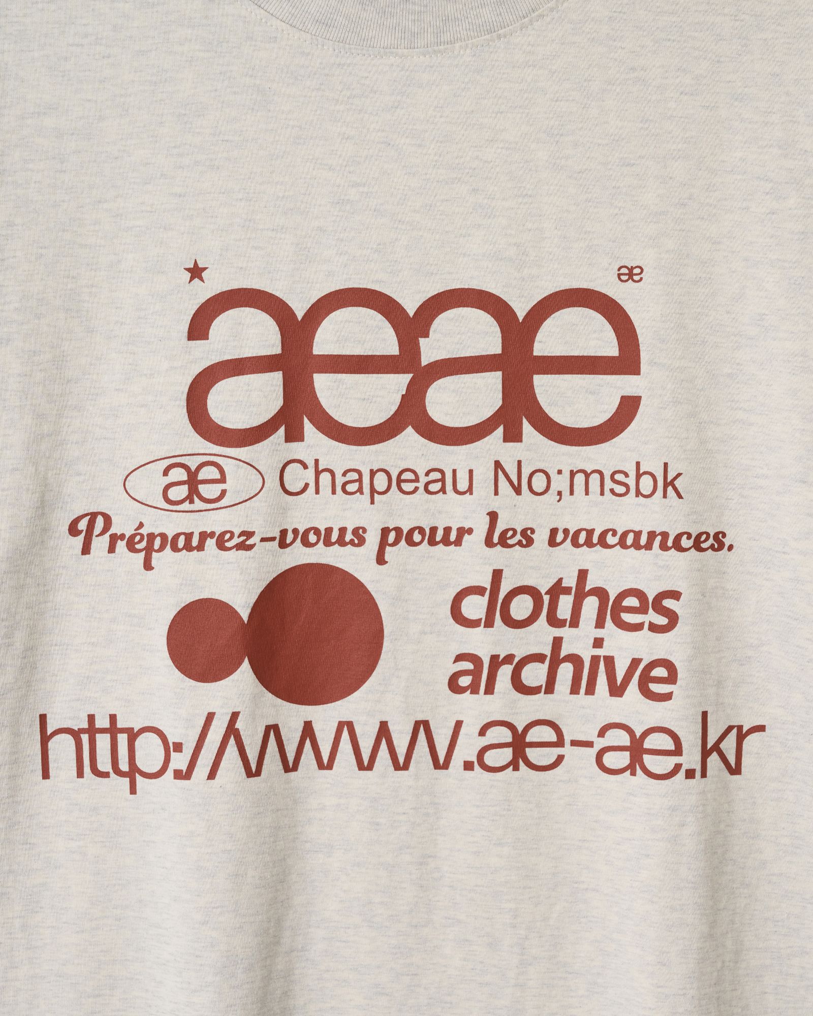 MUSINSA公式 | AEAE WEB LOGO T-SHIRTS [OATMEAL]