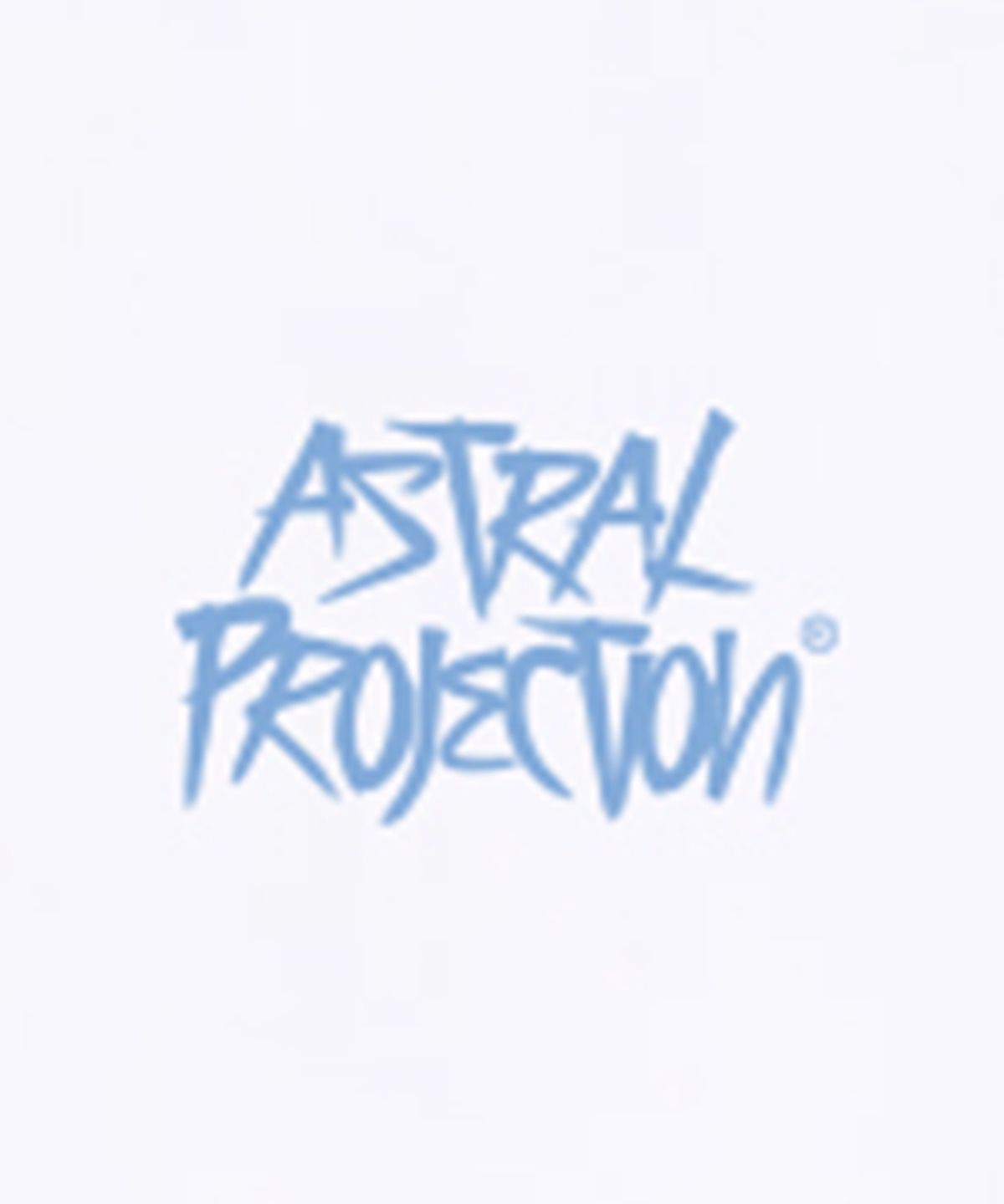 아스트랄 프로젝션(ASTRAL PROJECTION) 그래피티 레터링 수피마 코튼 라운드 넥 반팔 티셔츠_화이트